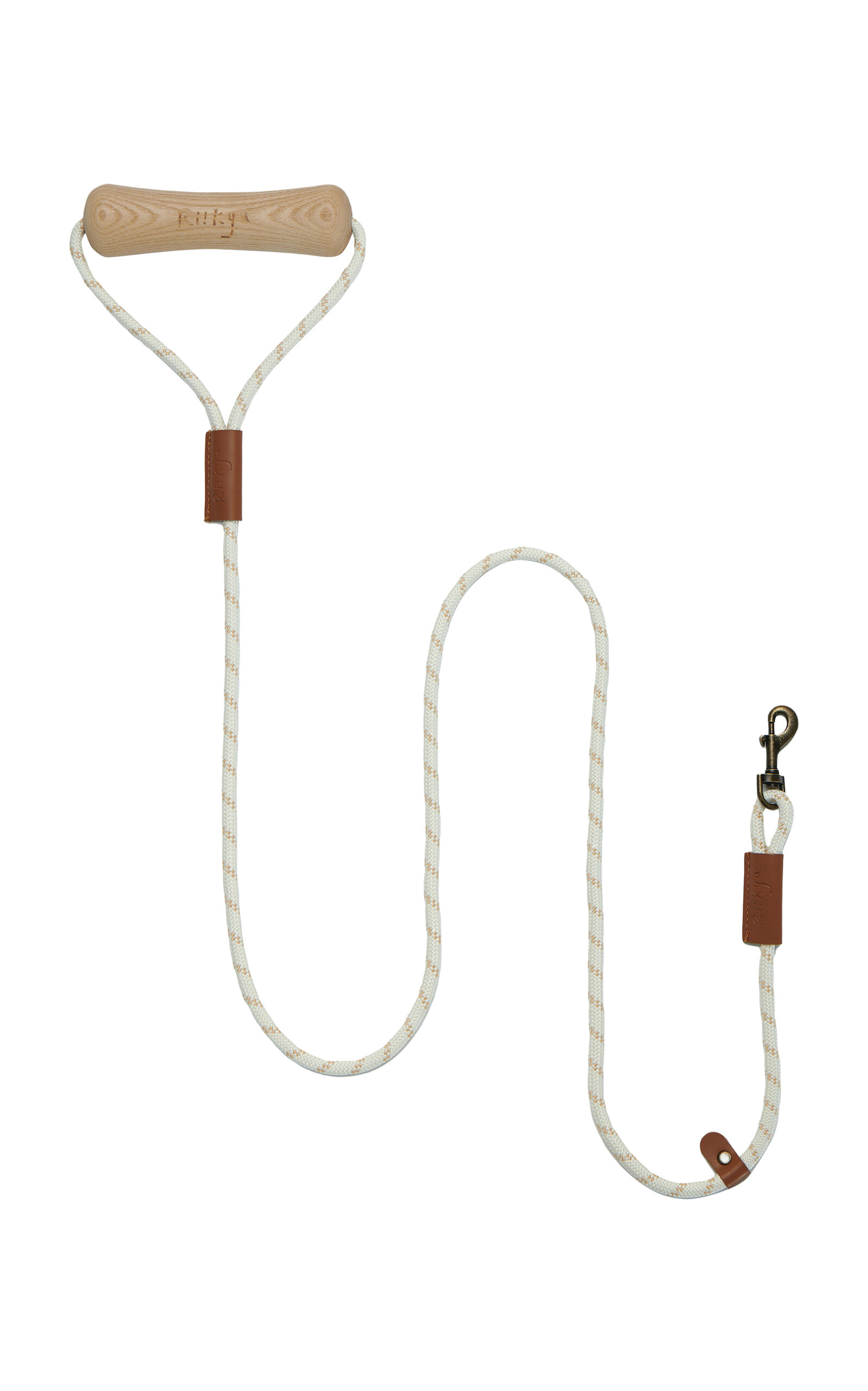 Shop Riikyu Dog Bone Leash In Off-white