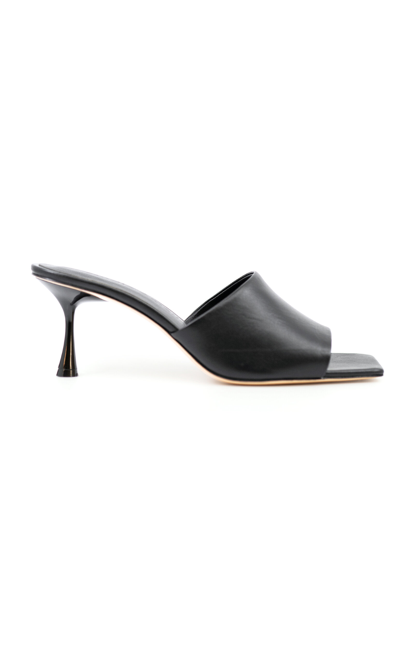 Shop Studio Amelia Classic Leather Mules In Black