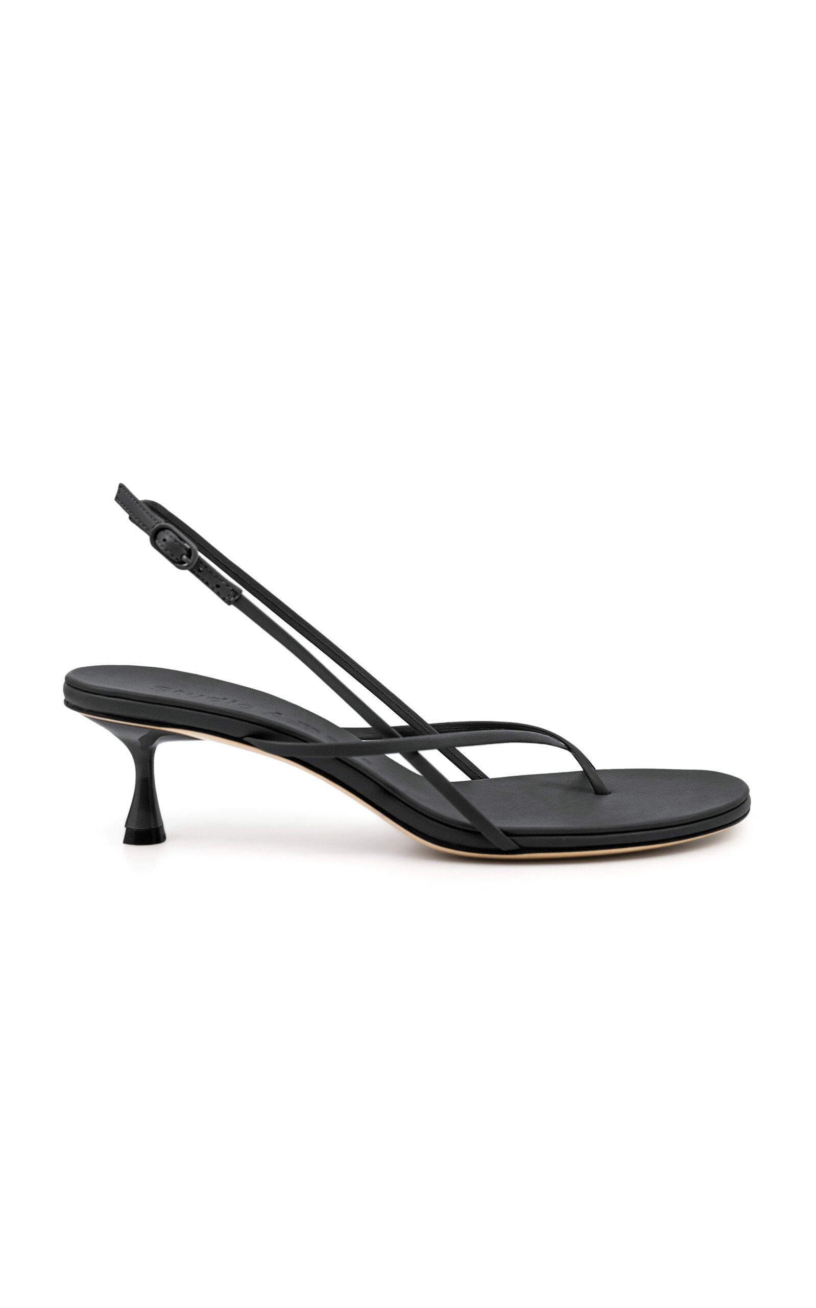 Shop Studio Amelia Barbella Leather Sandals In Black