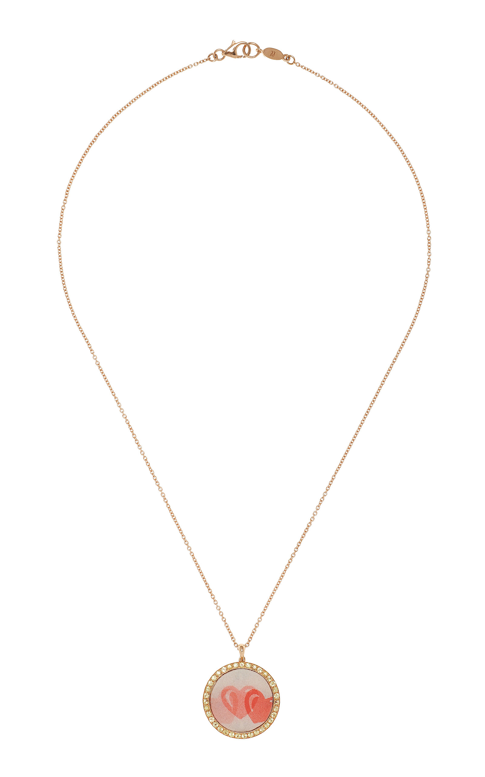 Abracadabra Luxe Be in Love 18K Rose Gold Sapphire Necklace