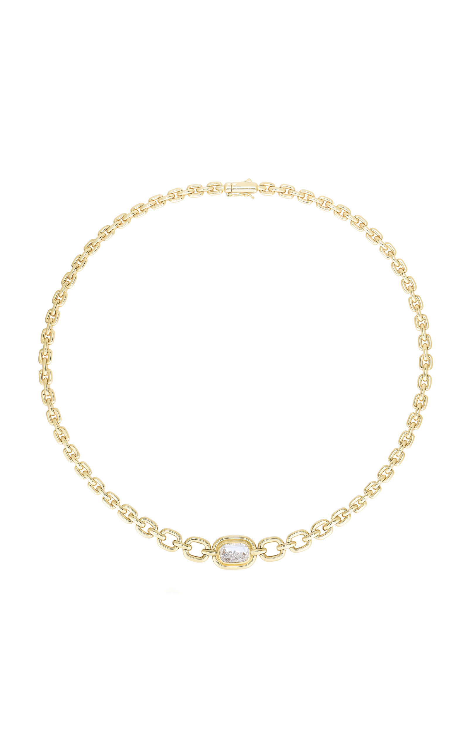 Shop Moritz Glik Elo 18k Yellow Gold Diamond Necklace