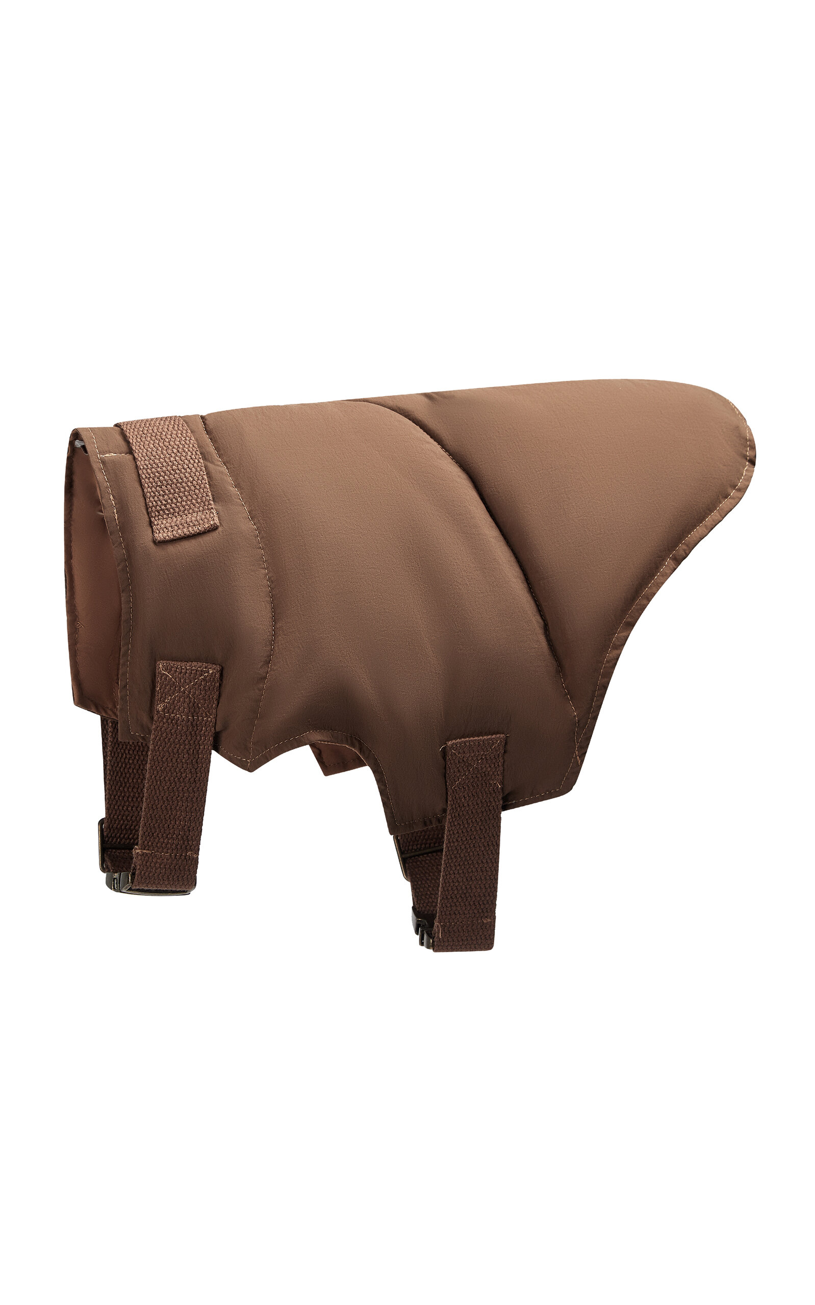 Shop Riikyu Armor Padded Dog Vest In Brown