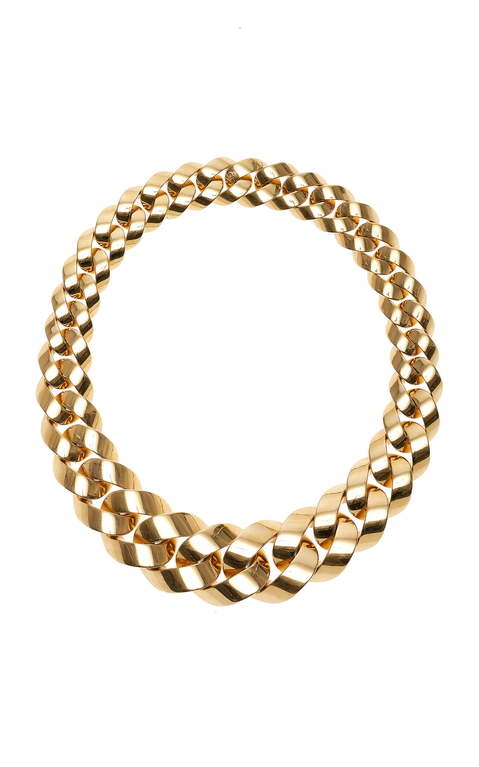 18K Yellow Gold Curb-Link Necklace