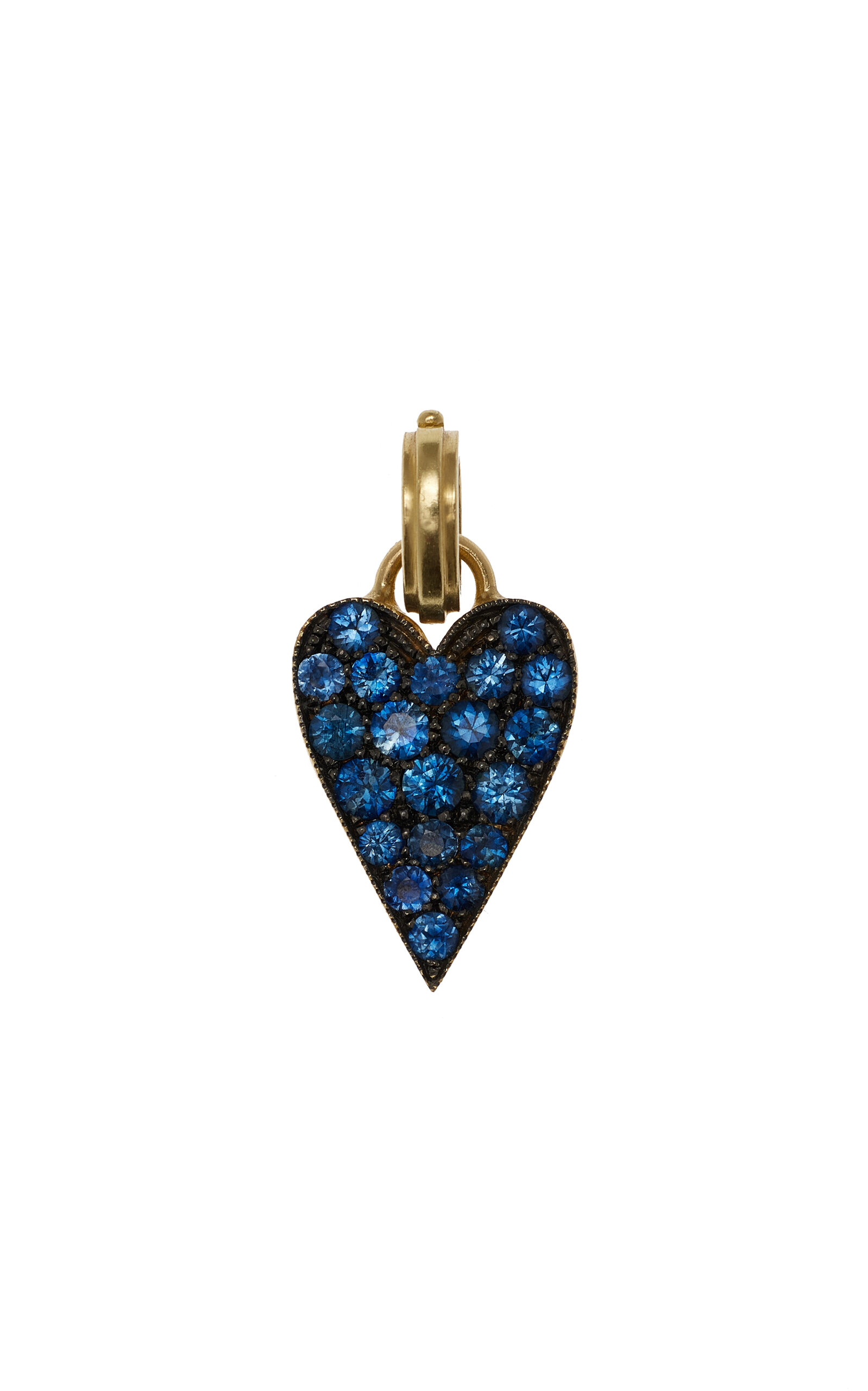 18K Yellow Gold Sapphire Pendant