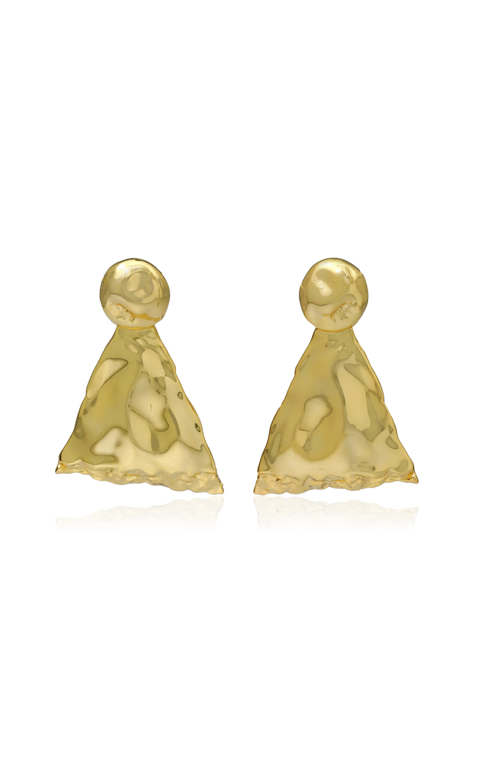 Shop Alexis Bittar Brut 14k Gold-plated Earrings