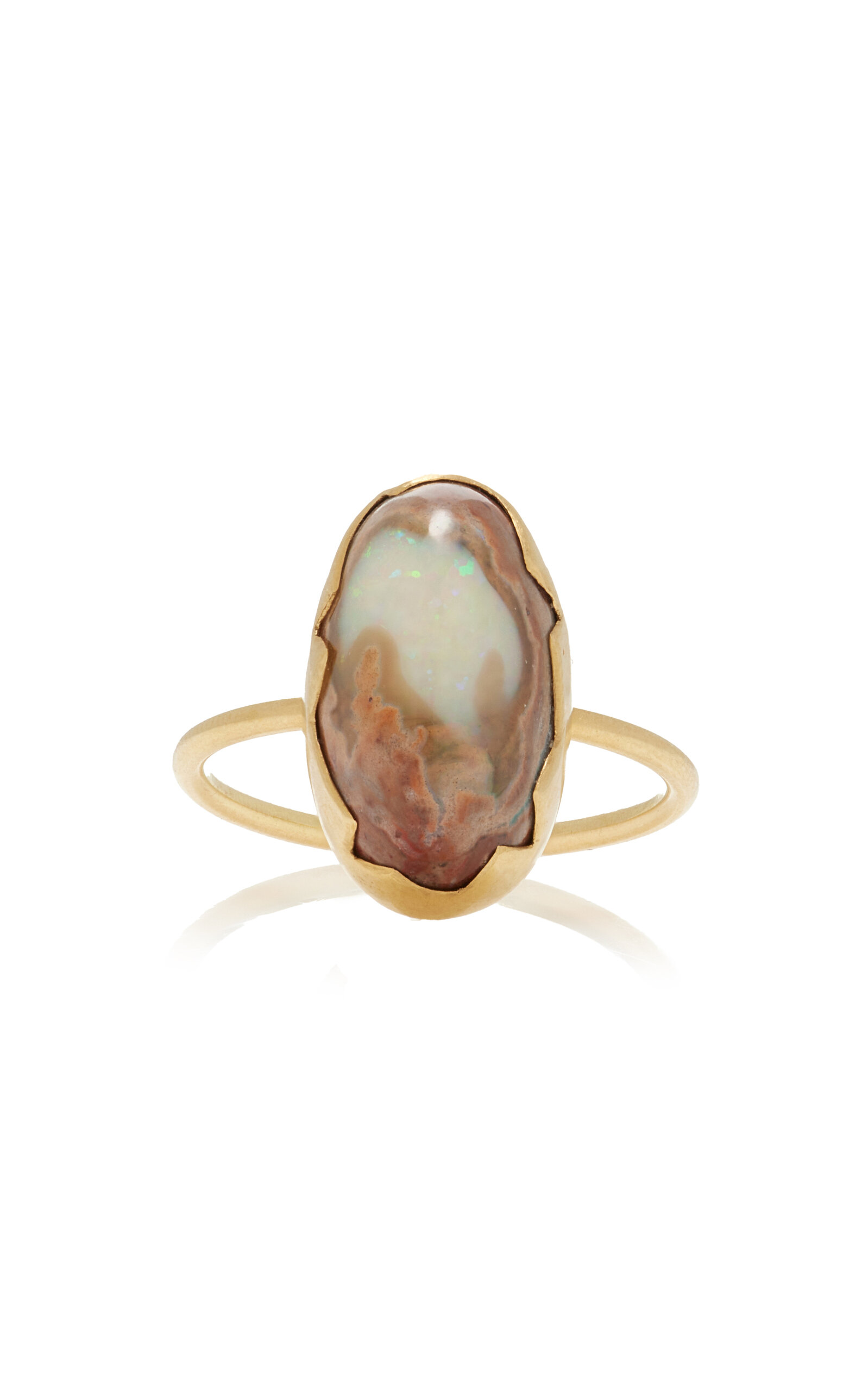 14K Gold Opal Ring