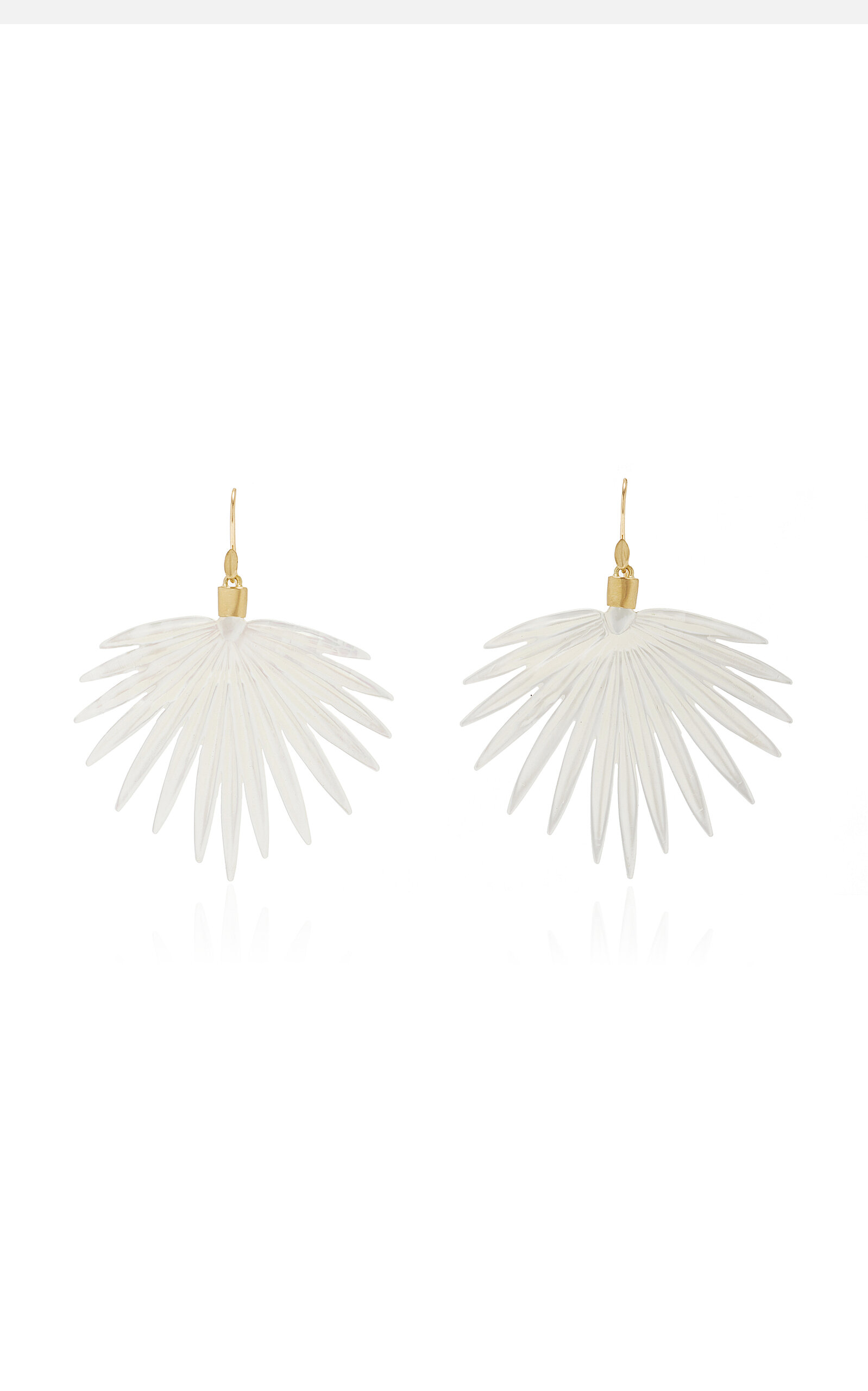 14K Gold Mother of Pearl Earrings