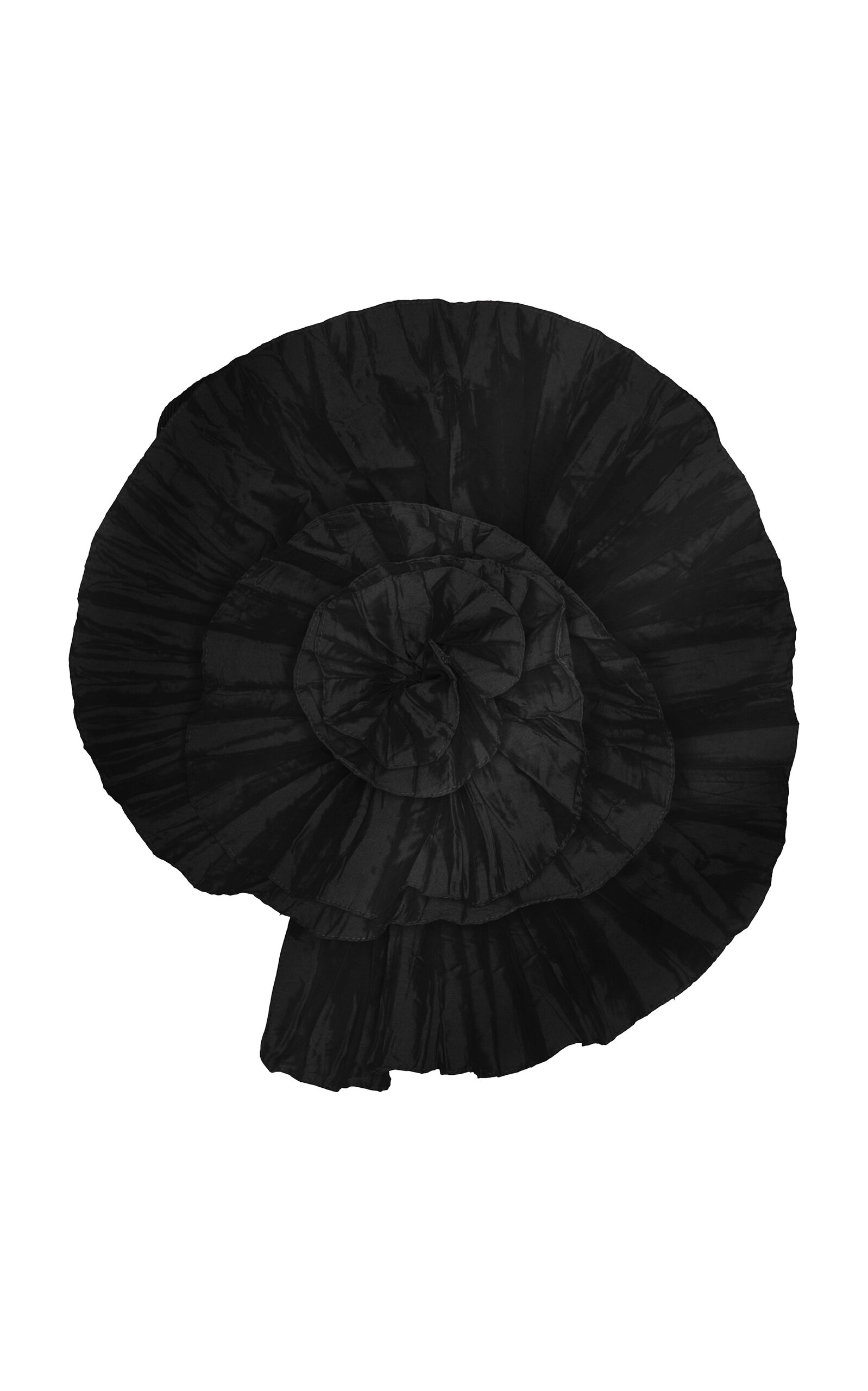 No Me Olvides Pleated Taffeta Strapless Top