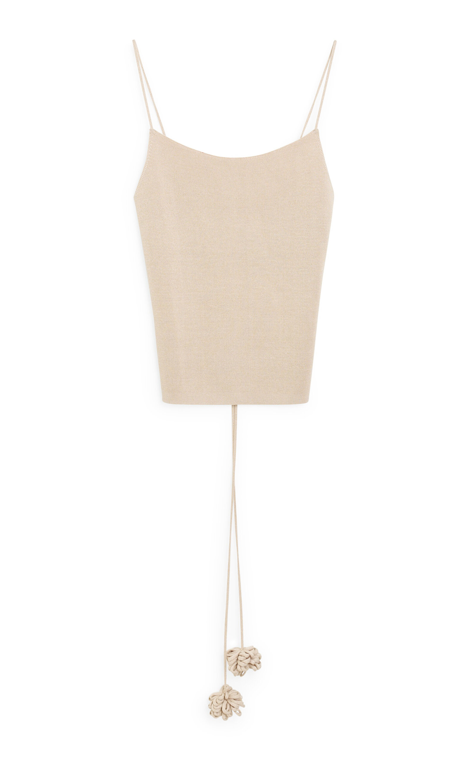 Shop By Malene Birger Gillian Open Back Knit Tank Top In Nude