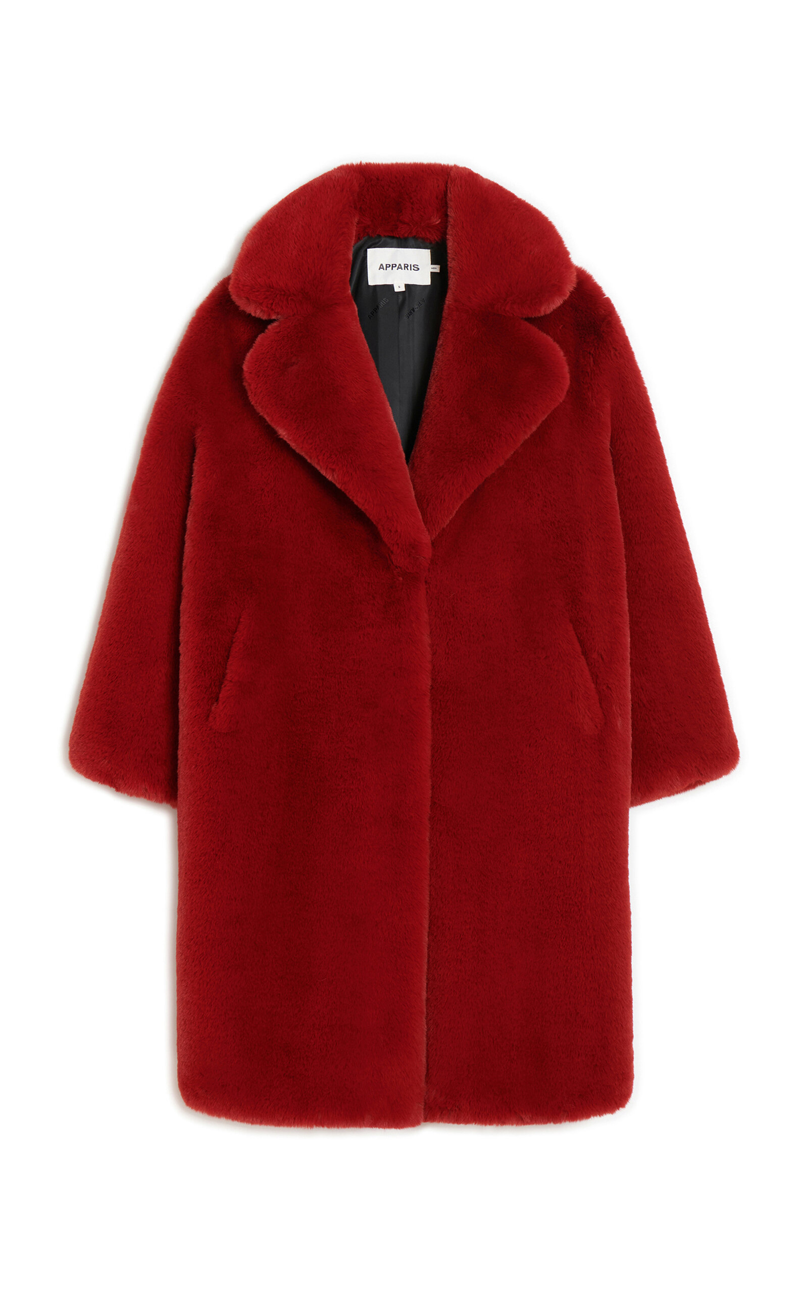 Shop Apparis Steffi Recycled Fur Coat In Red