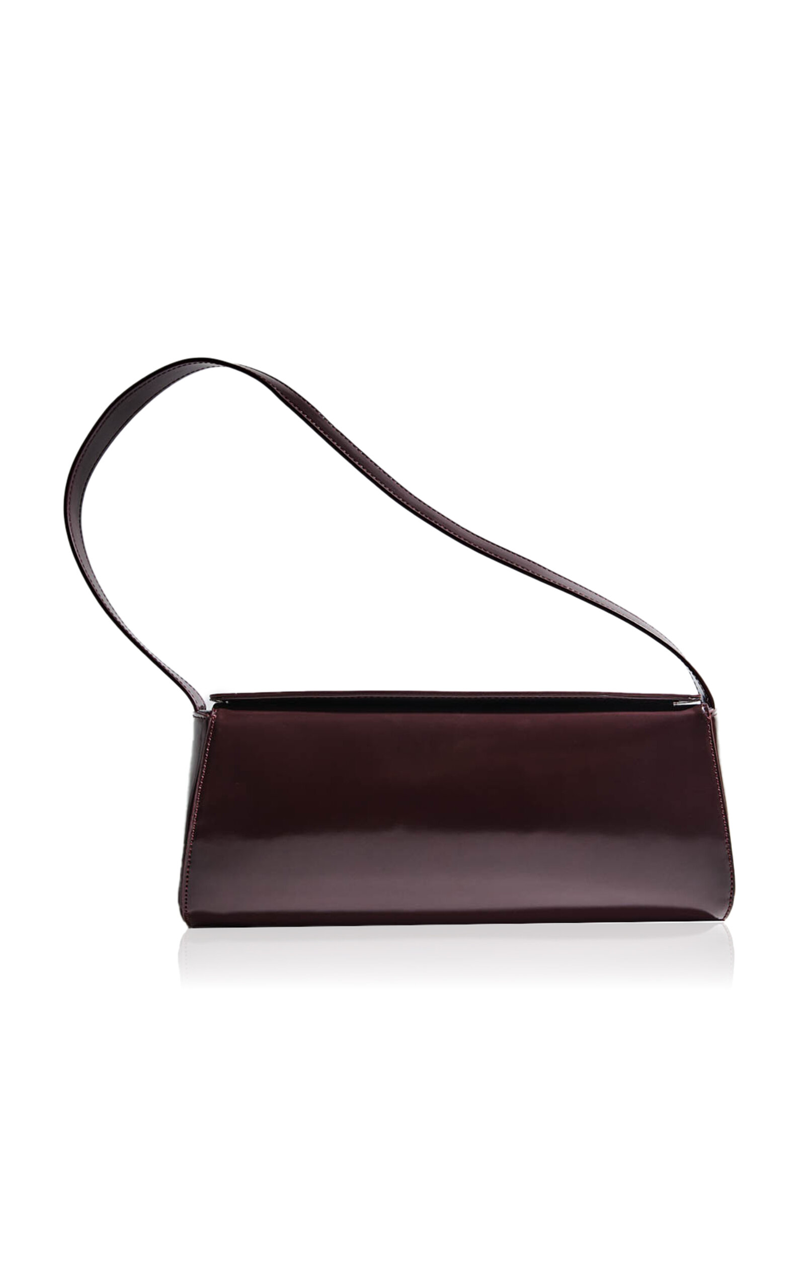 East West Leather Baguette Bag