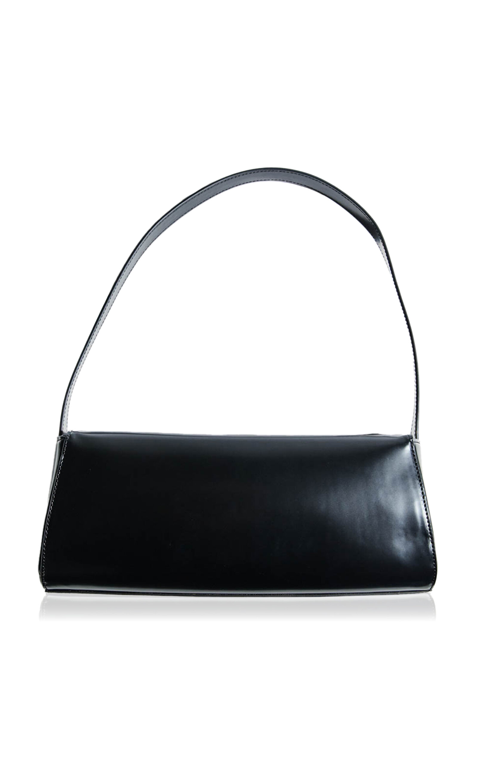 East West Leather Baguette Bag