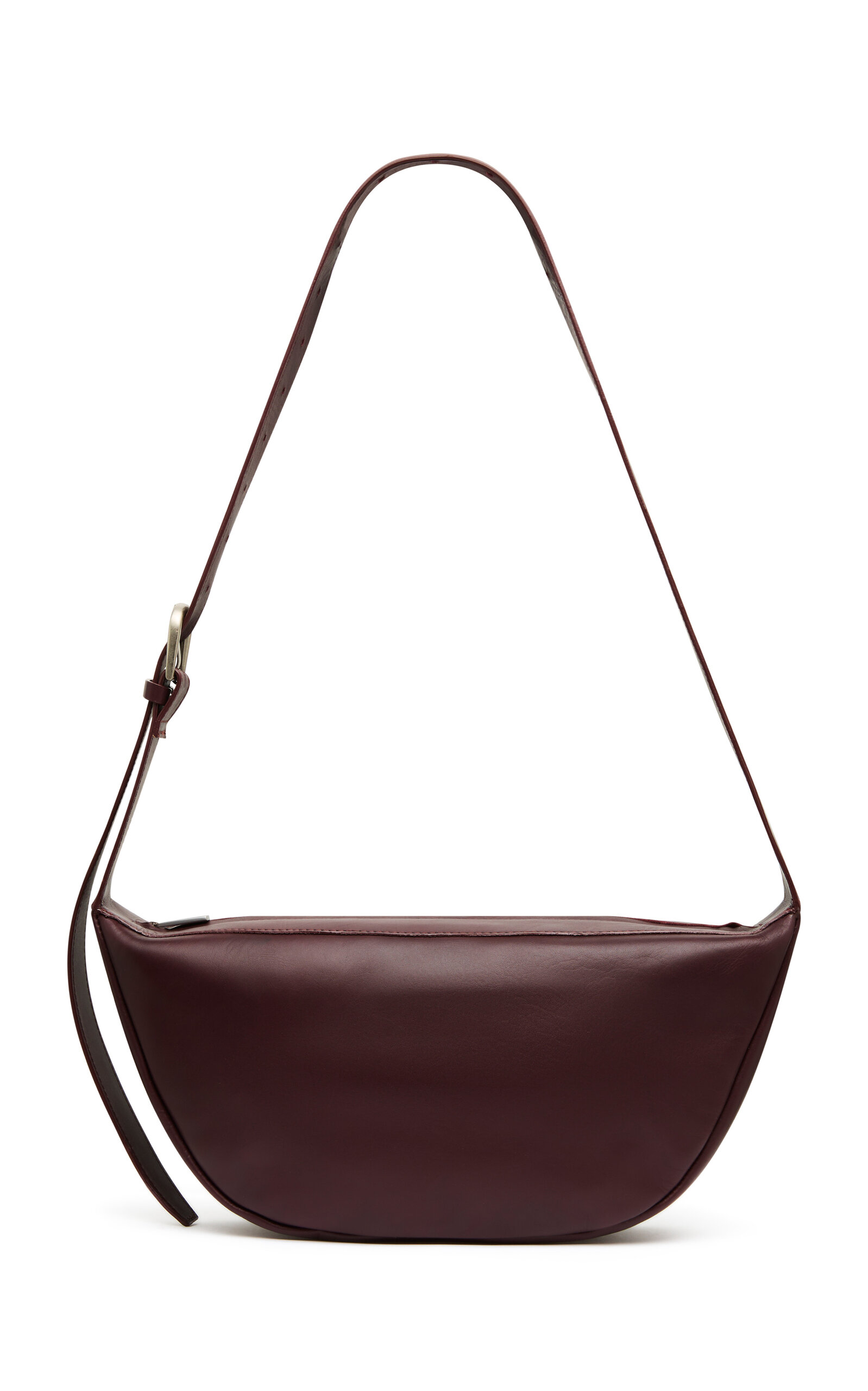 Adjustable Leather Crescent Bag