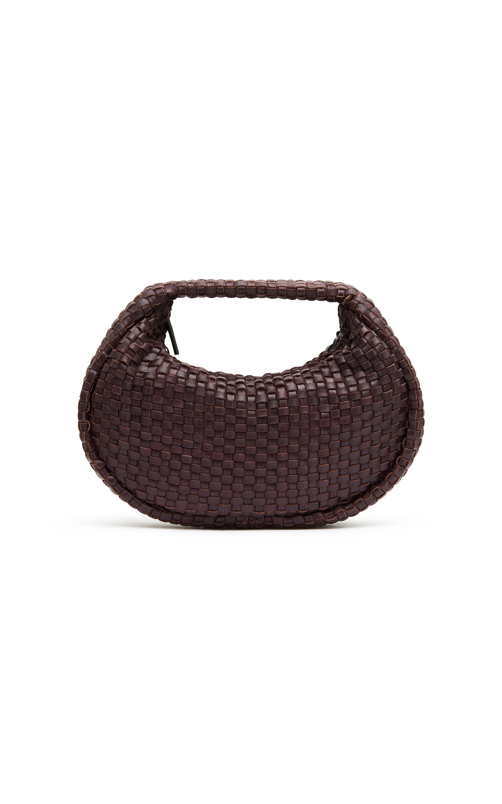 Lattice Weave Leather Mini Bon Bon Bag