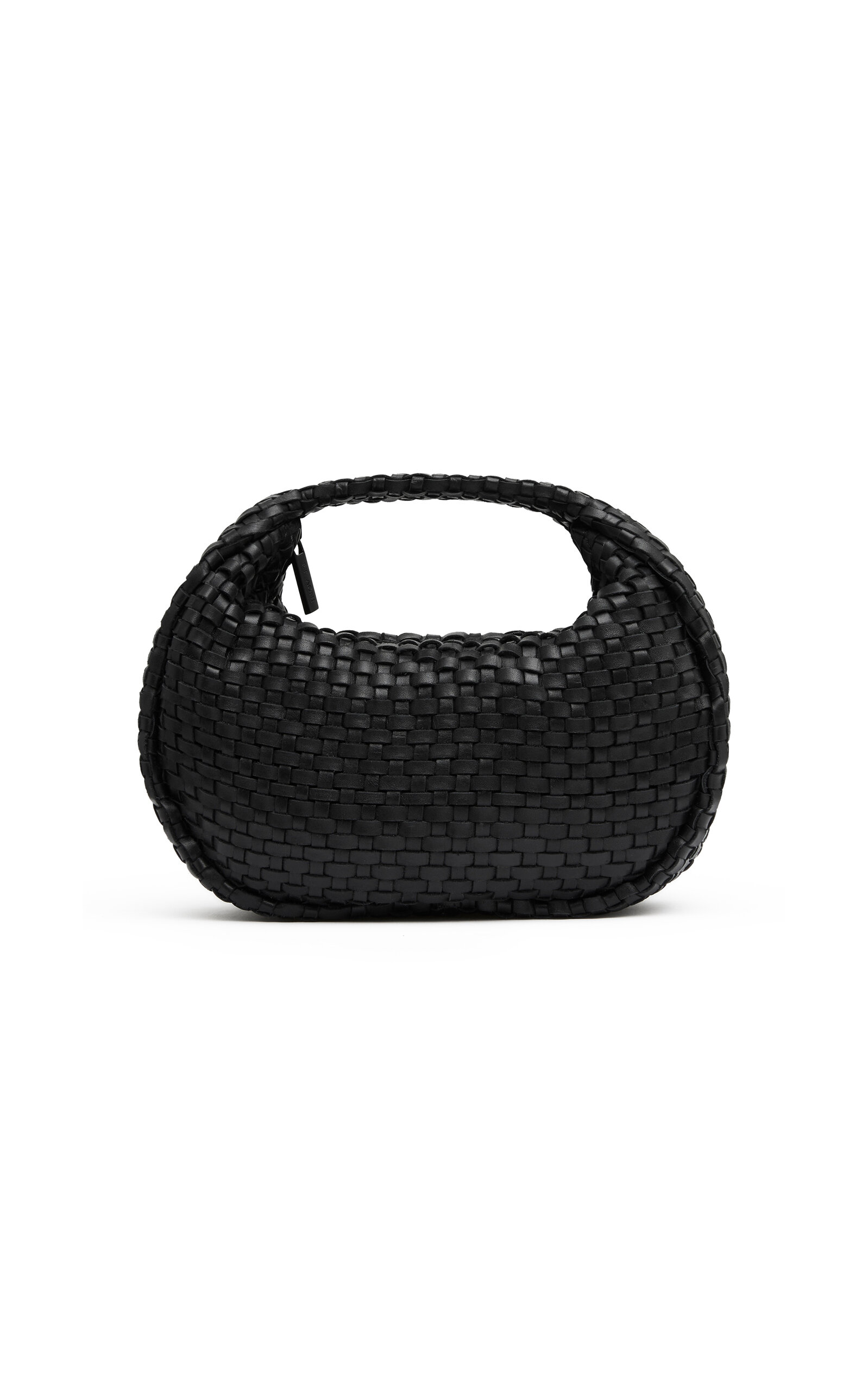 Lattice Weave Leather Mini Bon Bon Bag