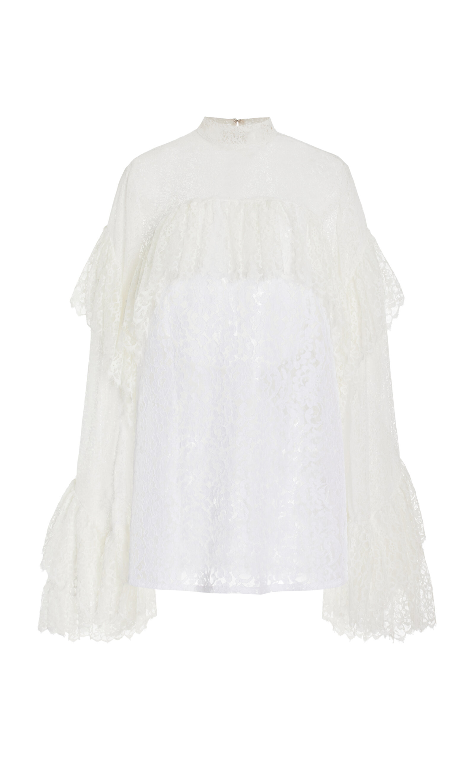 Exclusive Carine Ruffled Lace Top