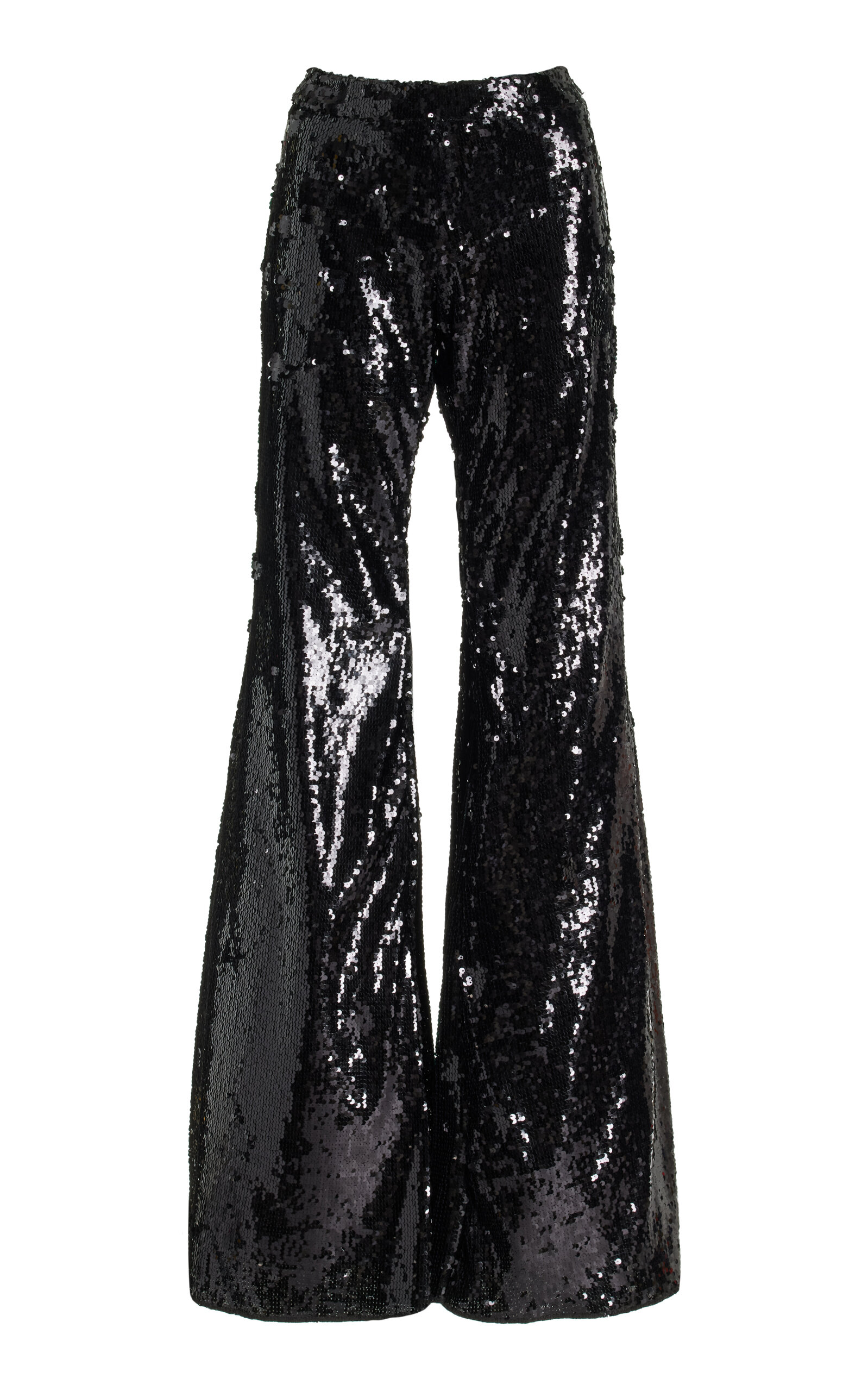 Exclusive Zaoua Sequined Flared-Leg Pants