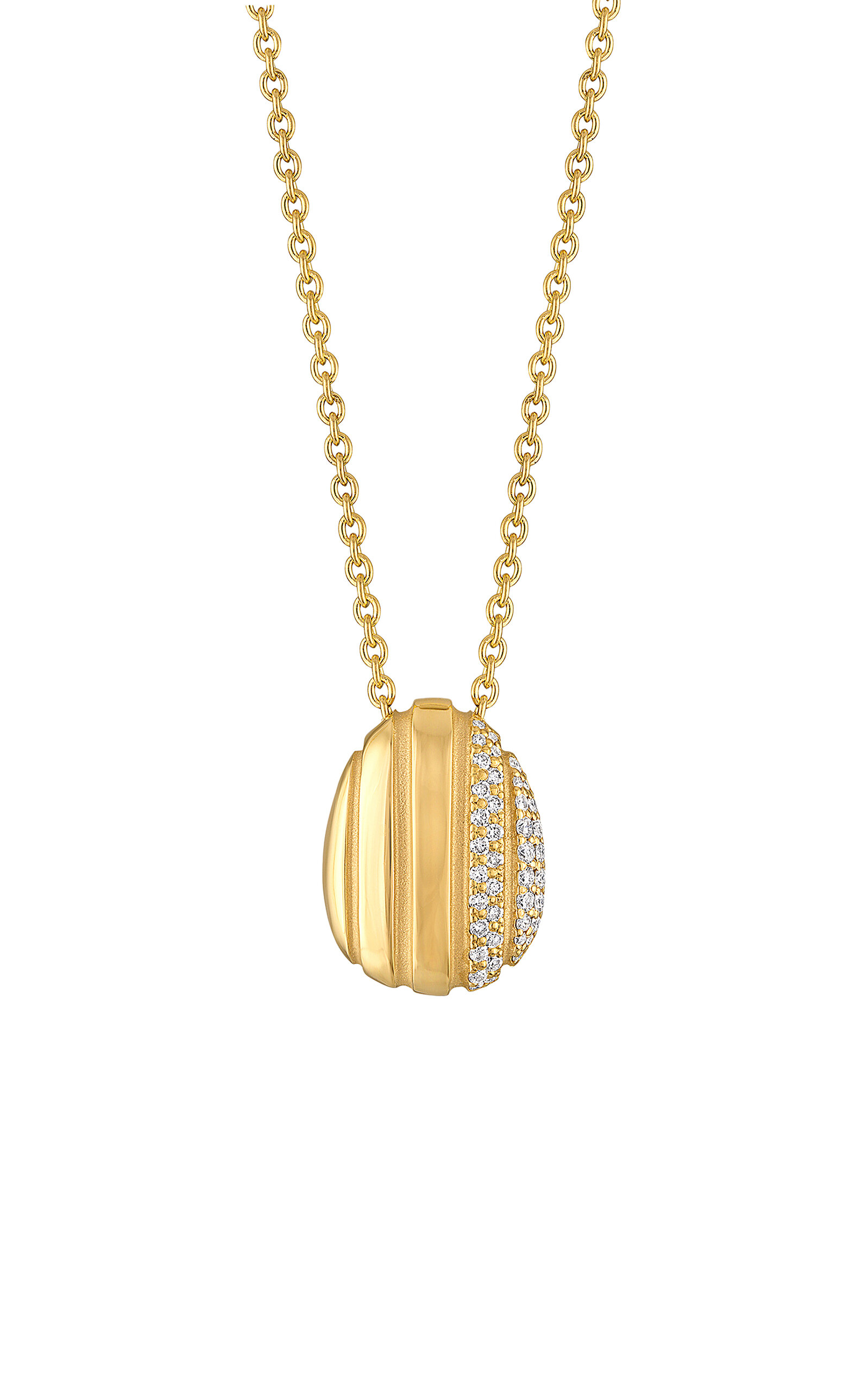 Shop Pamela Zamore Eos 18k Yellow Gold Diamond Necklace