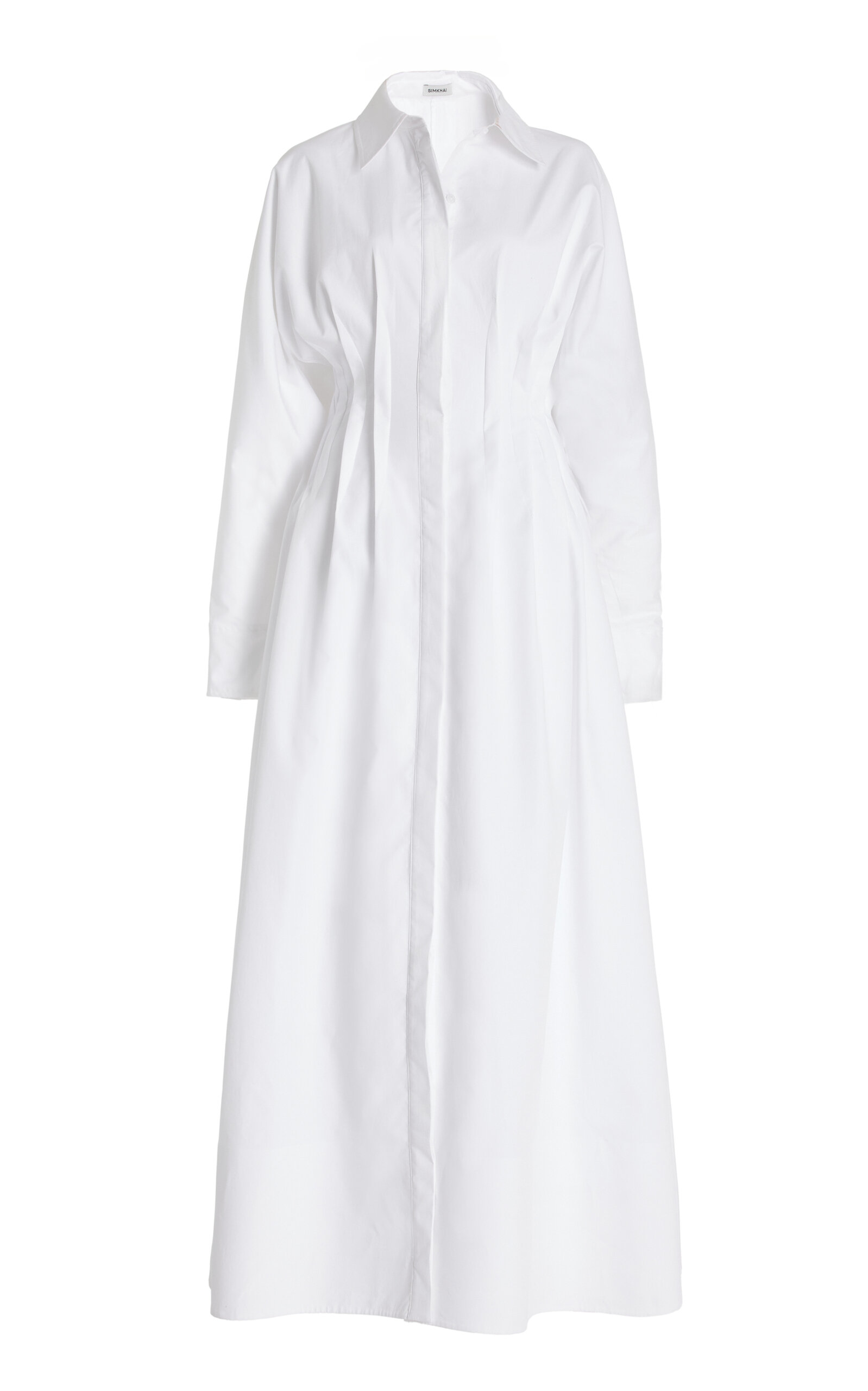 Klara Cotton Poplin Maxi Shirt Dress