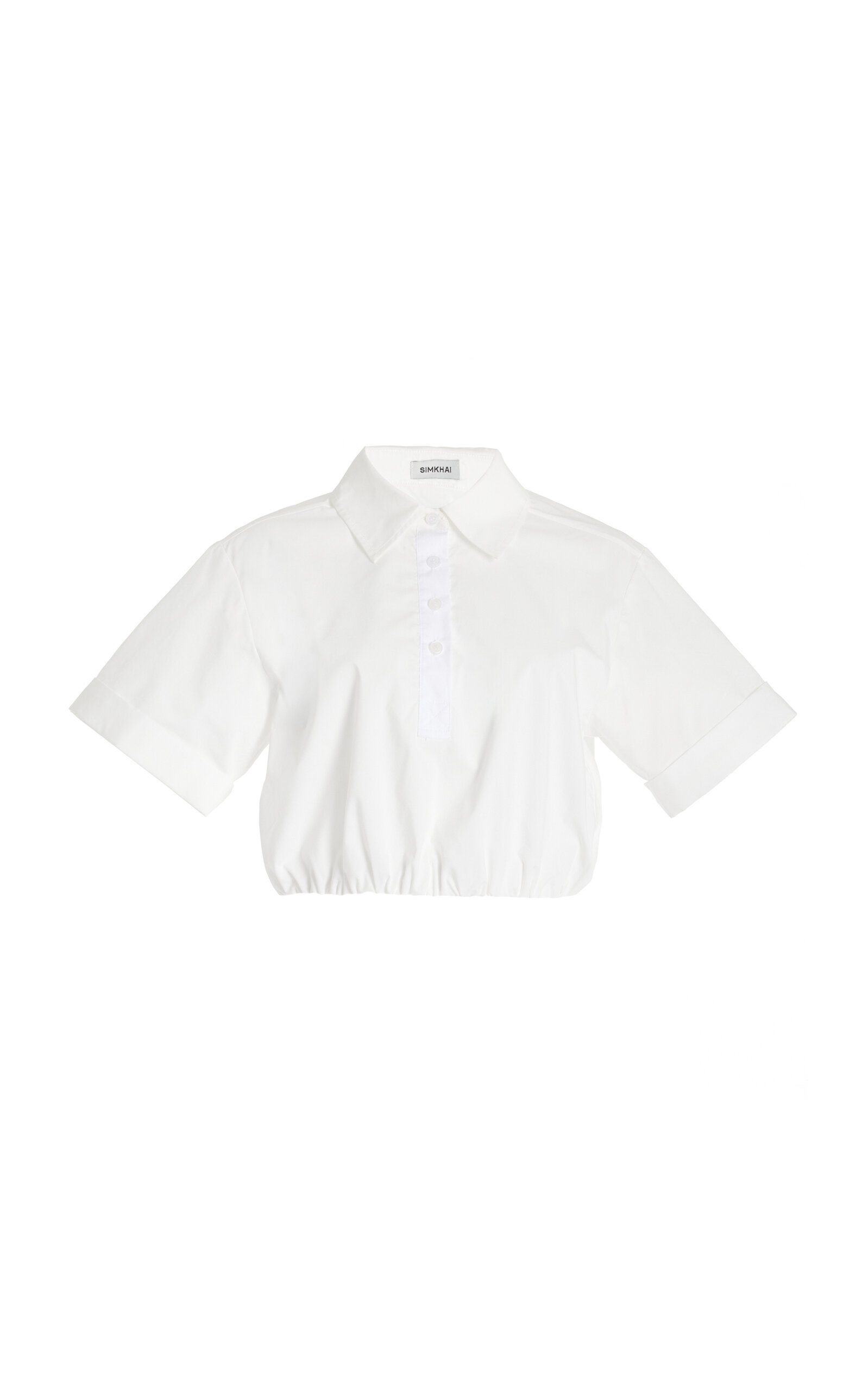 Nicky Cropped Cotton Poplin Shirt