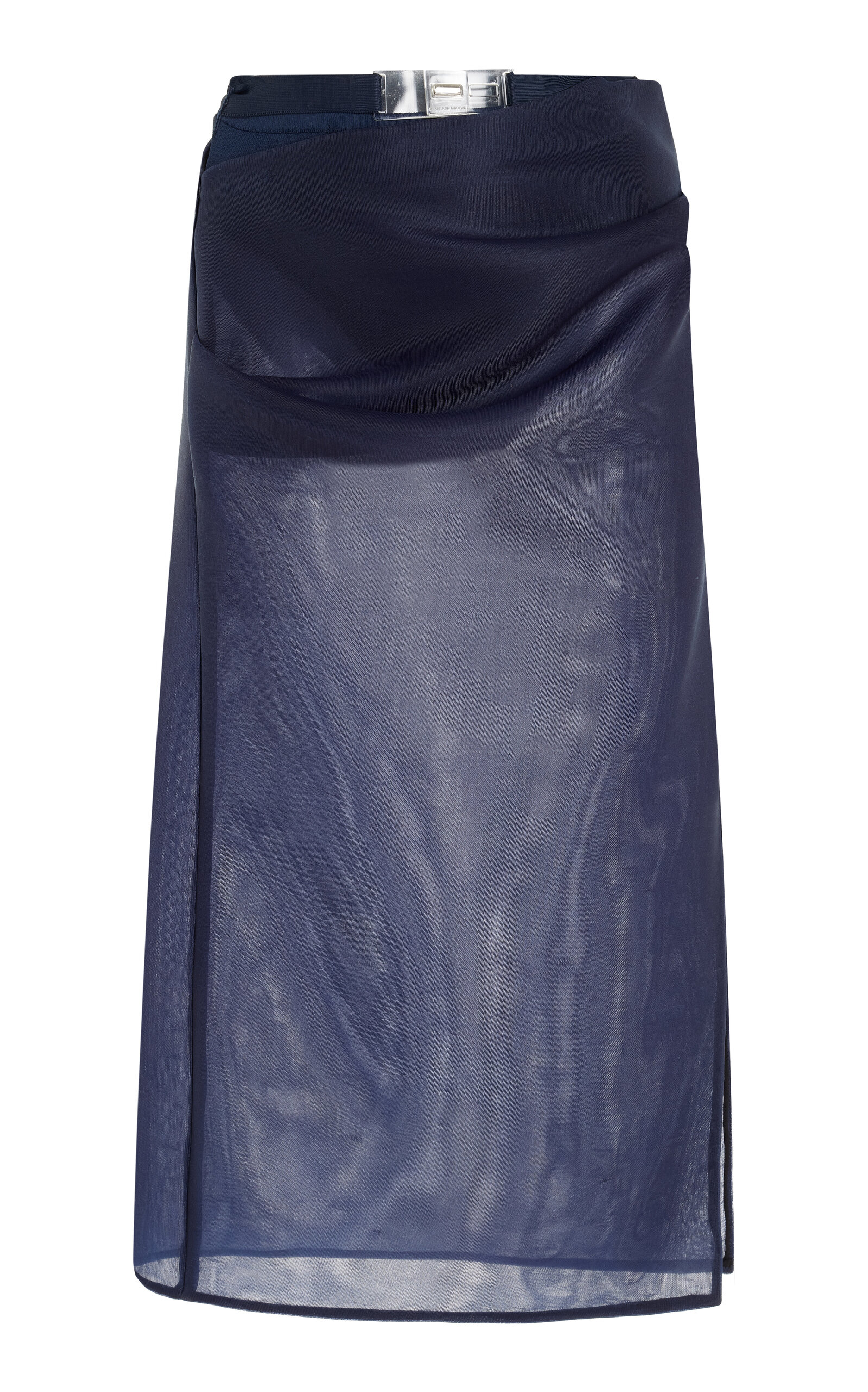 The Isobel Belted Sheer Midi Skirt