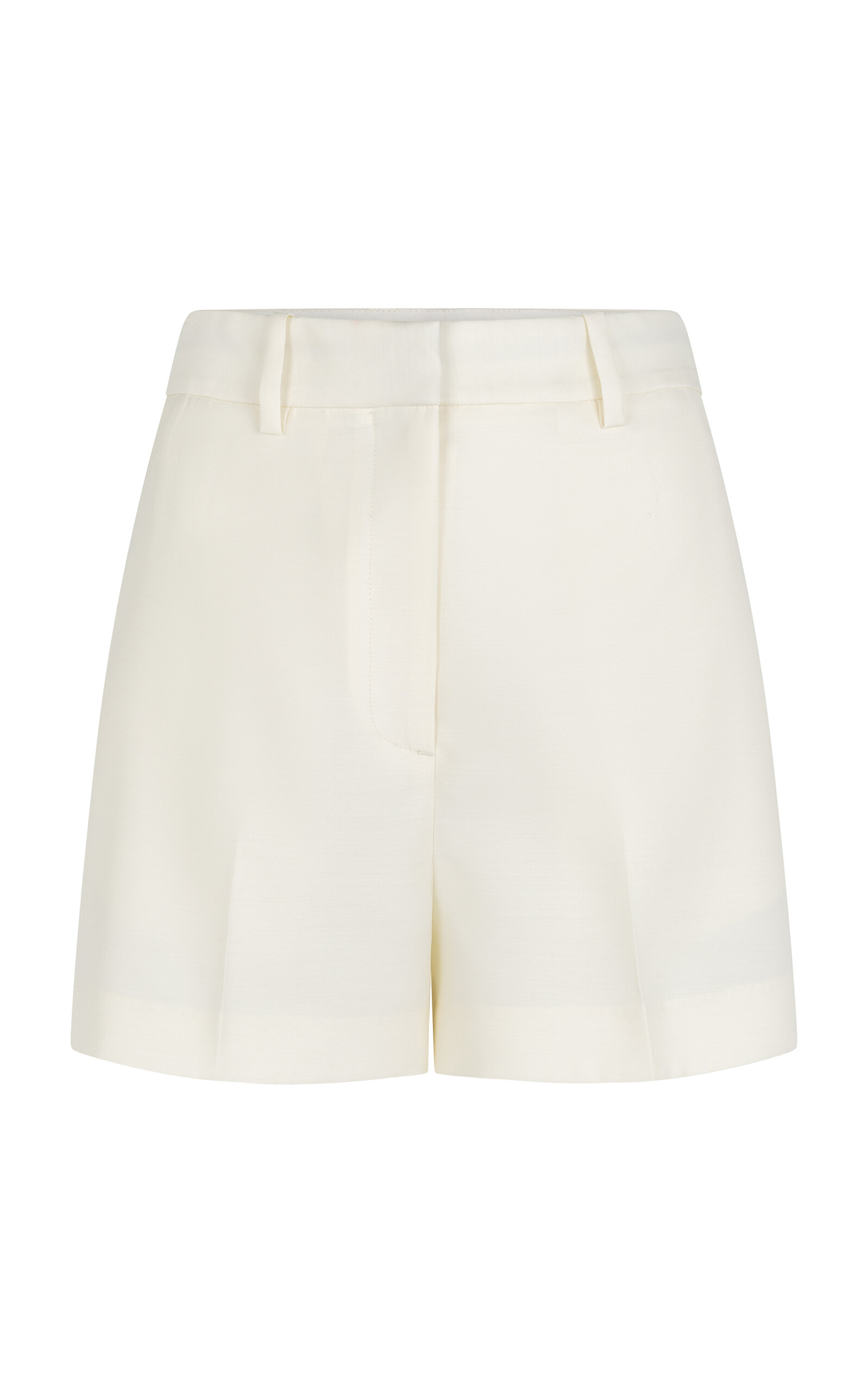 Pilar High-Rise Wool-Silk Shorts