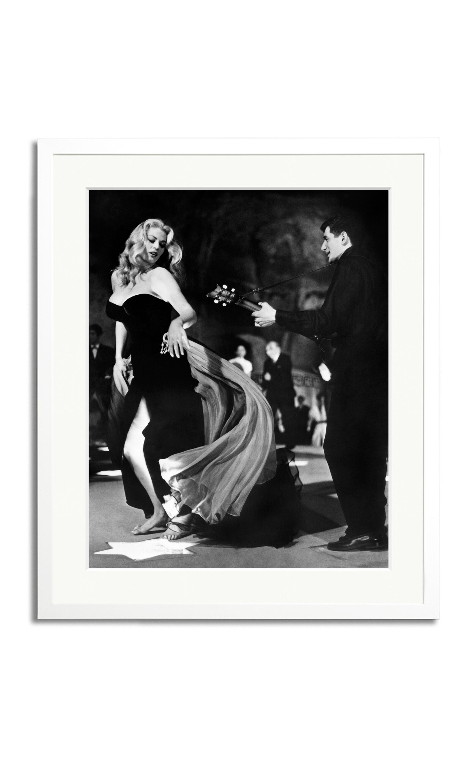 Shop Sonic Editions Anita Ekberg; La Dolce Vita Framed Photography Print In White