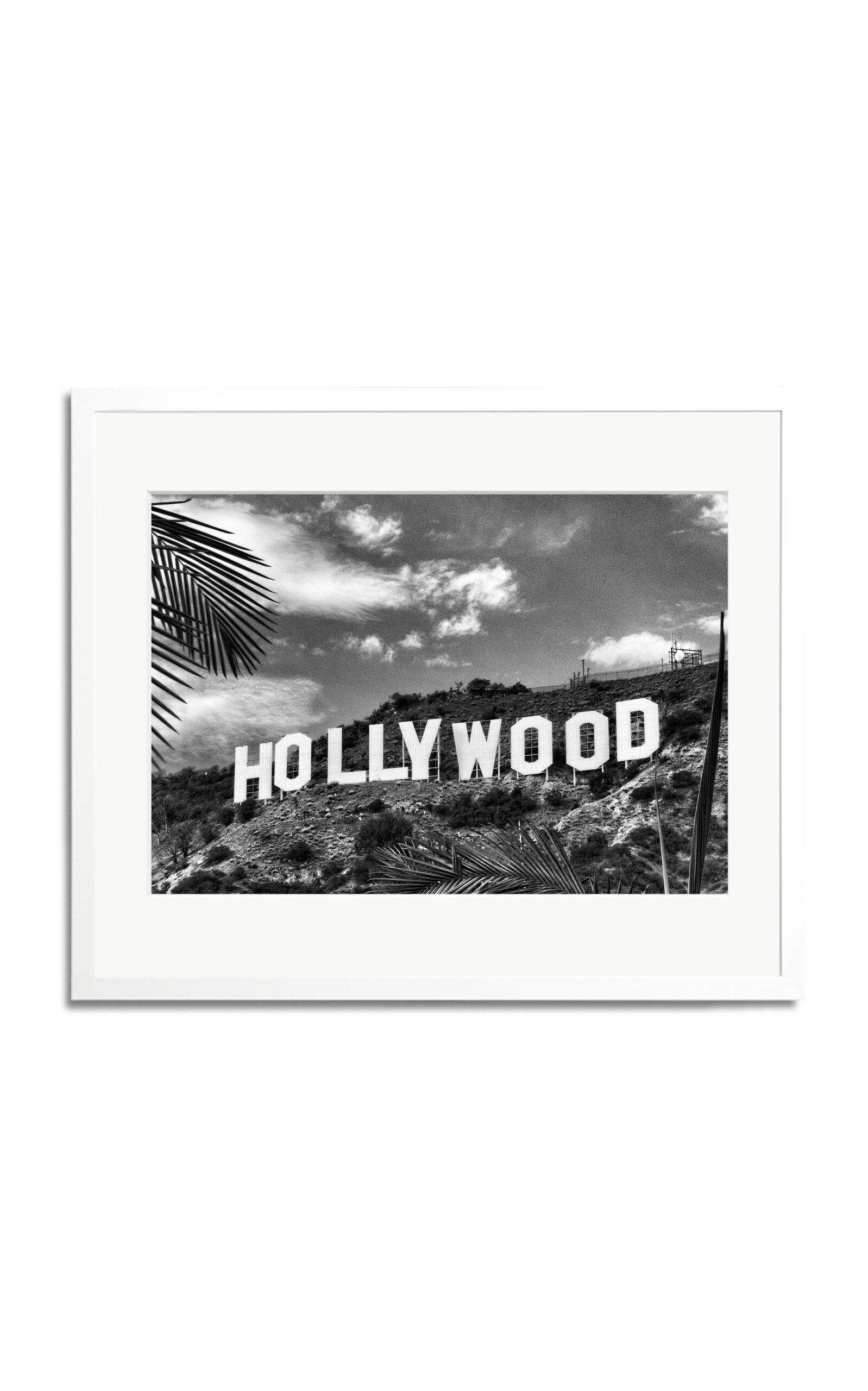 Shop Sonic Editions Hollywood Sign; 2015 Framed Photography Print In White