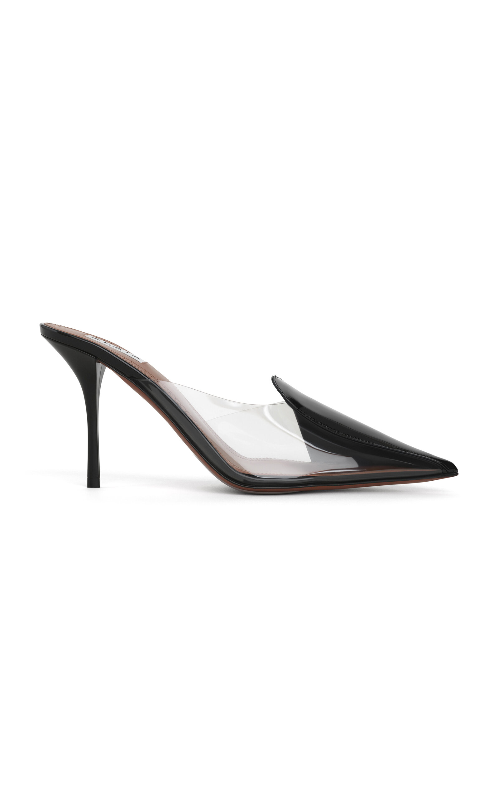 ALAÏA Demi-Cœur Patent Leather Mules