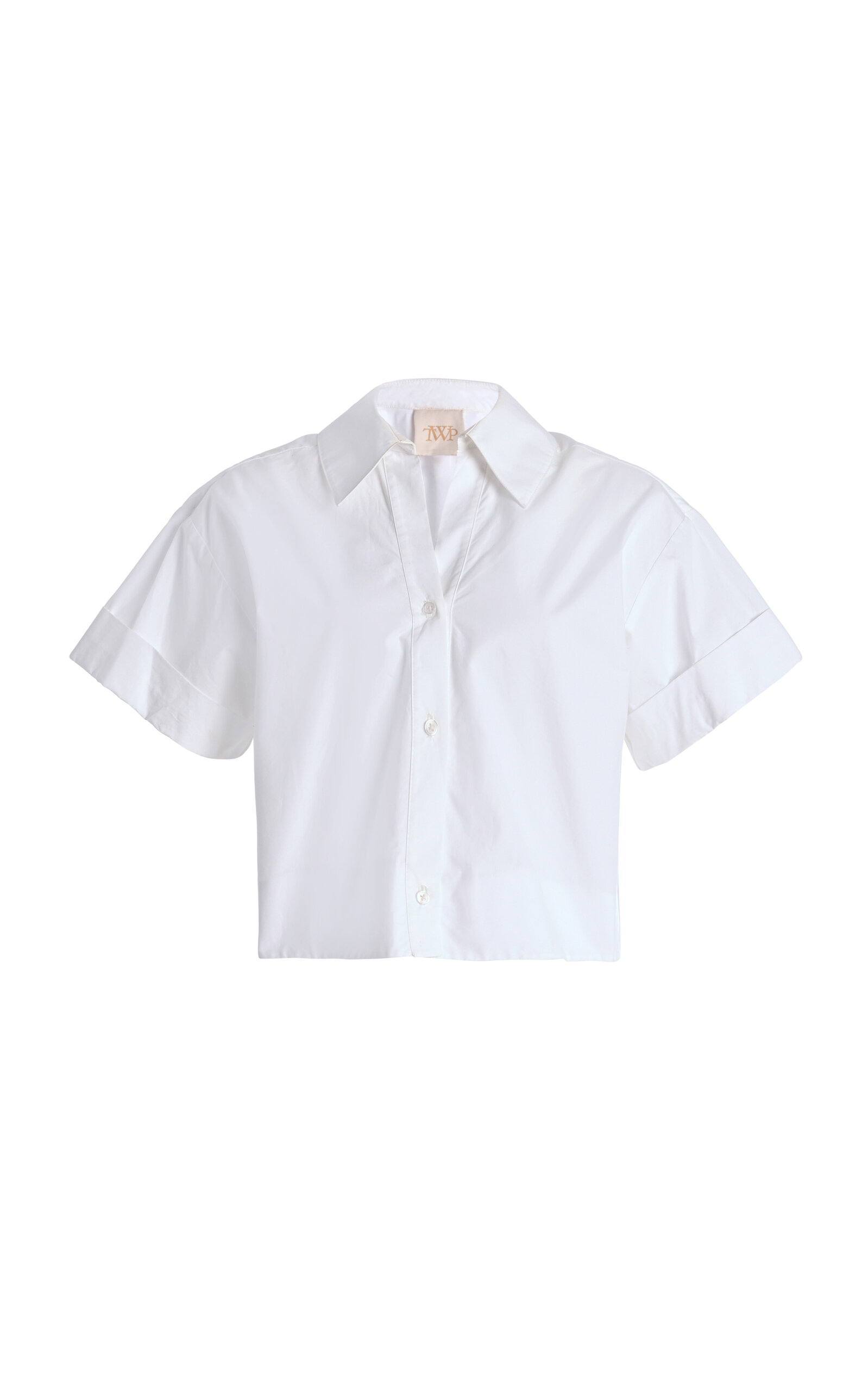 Forever and Always Cropped Cotton Shirt