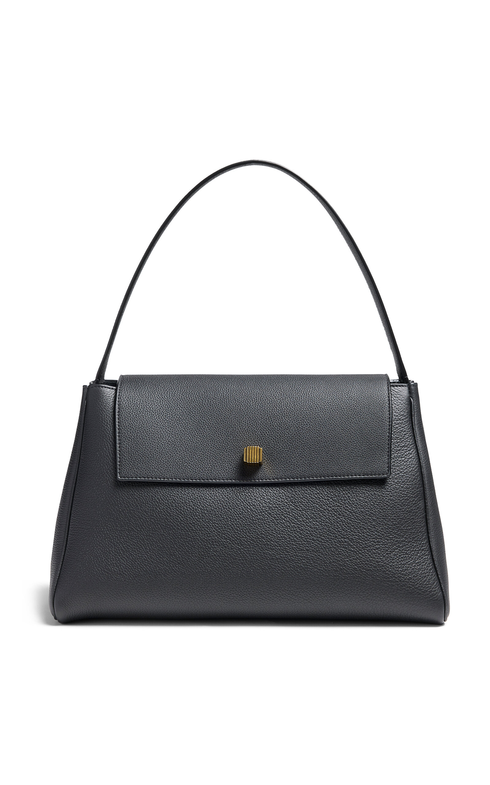 Audrey Pebbled Leather Top Handle Bag