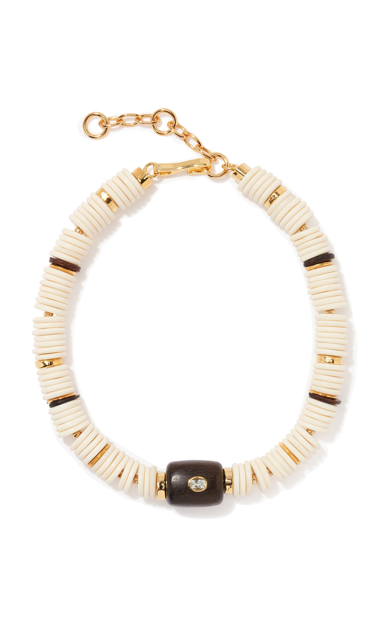 Shop Lizzie Fortunato New Moon Collar In White