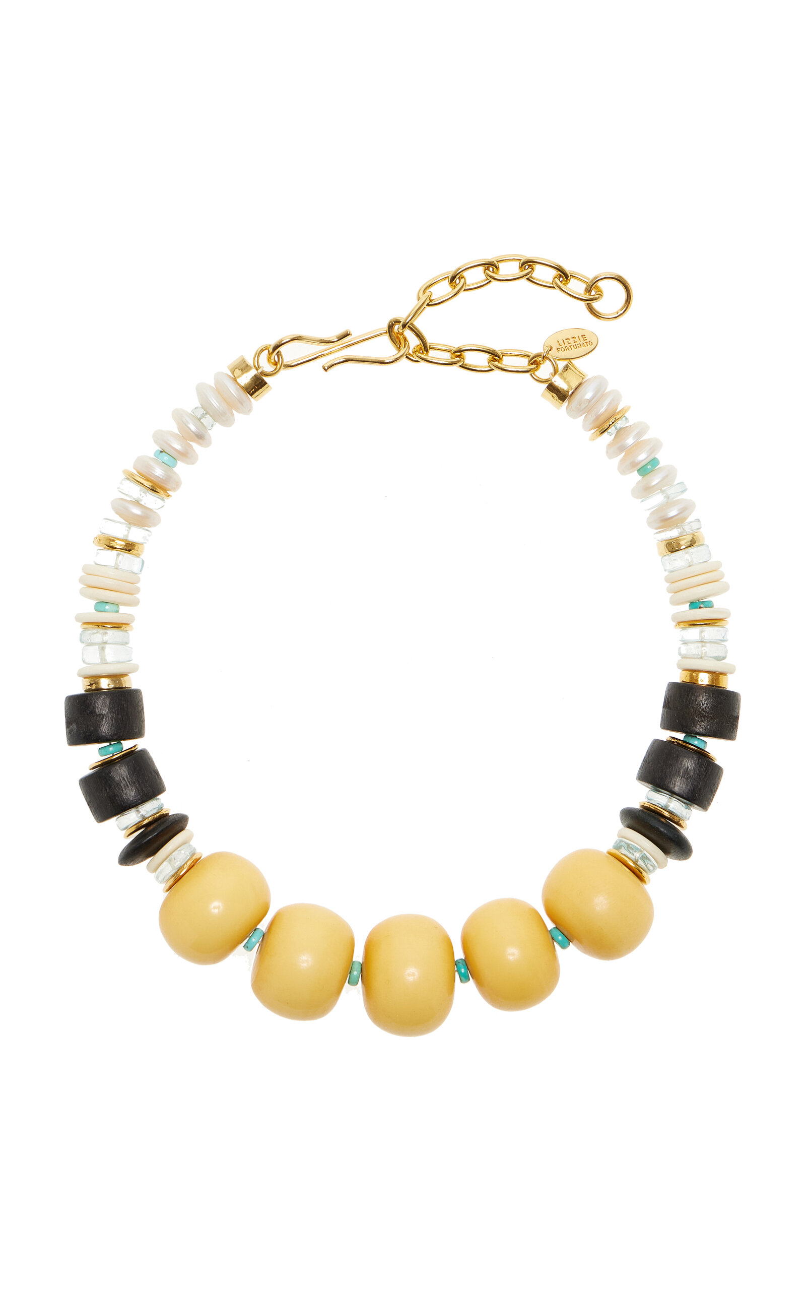 Pomelo Gold-Plated Multi-Stone Necklace