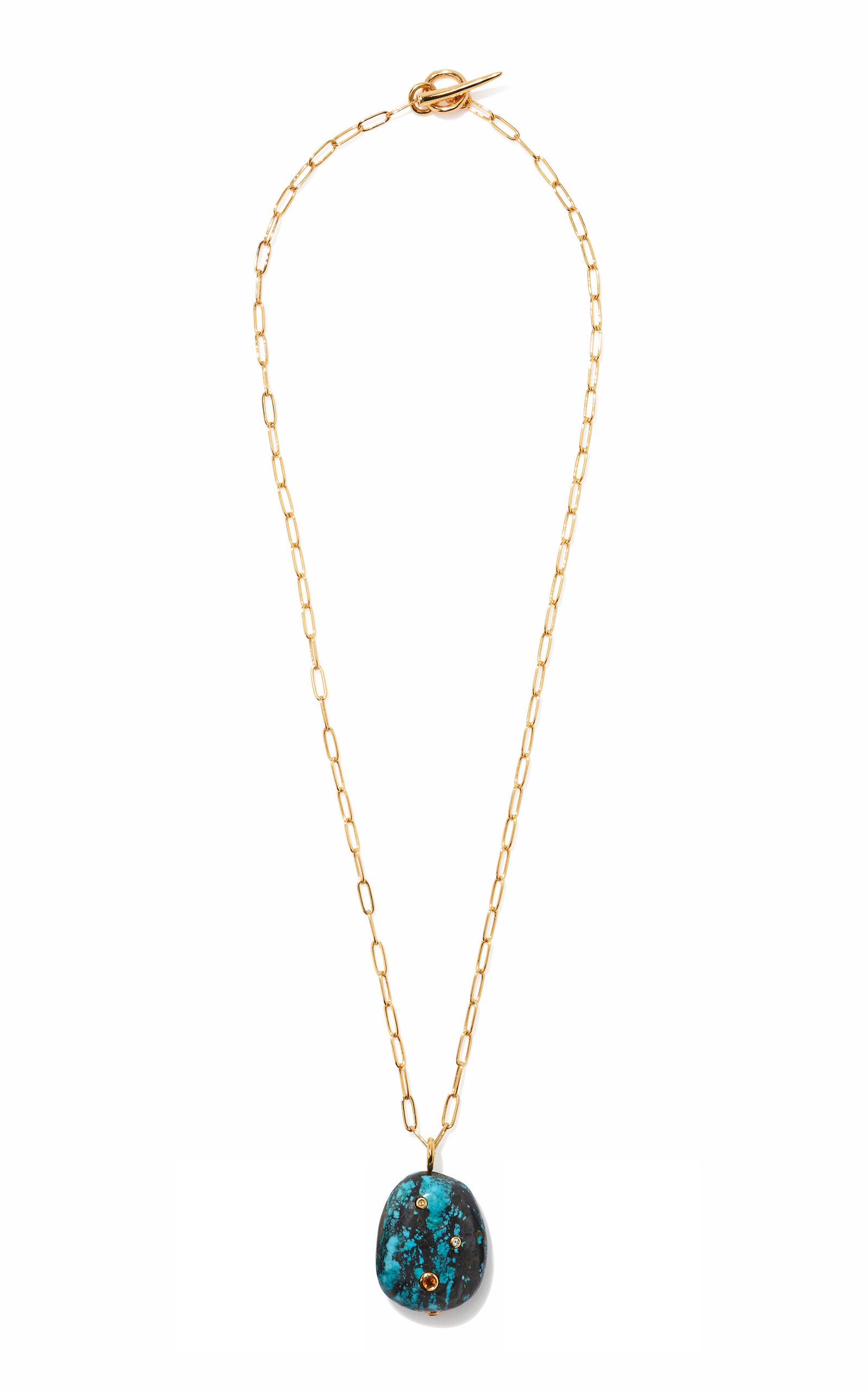 Shop Lizzie Fortunato Manami Pendant Necklace In Blue