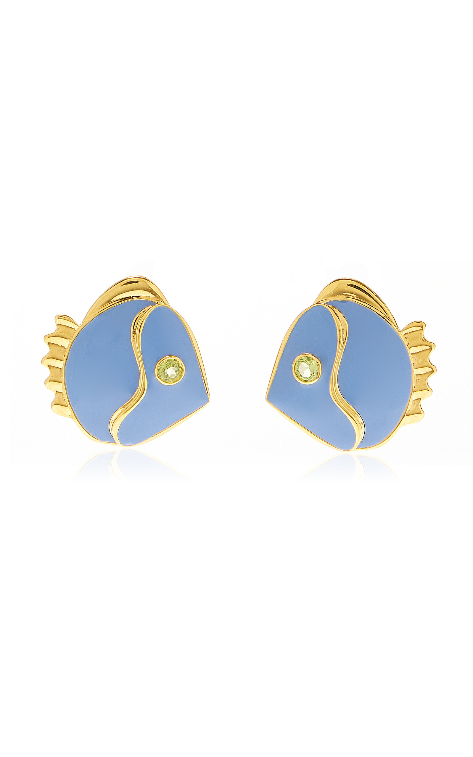 Mikuni Gold-Plated Multi-Stone Stud Earrings