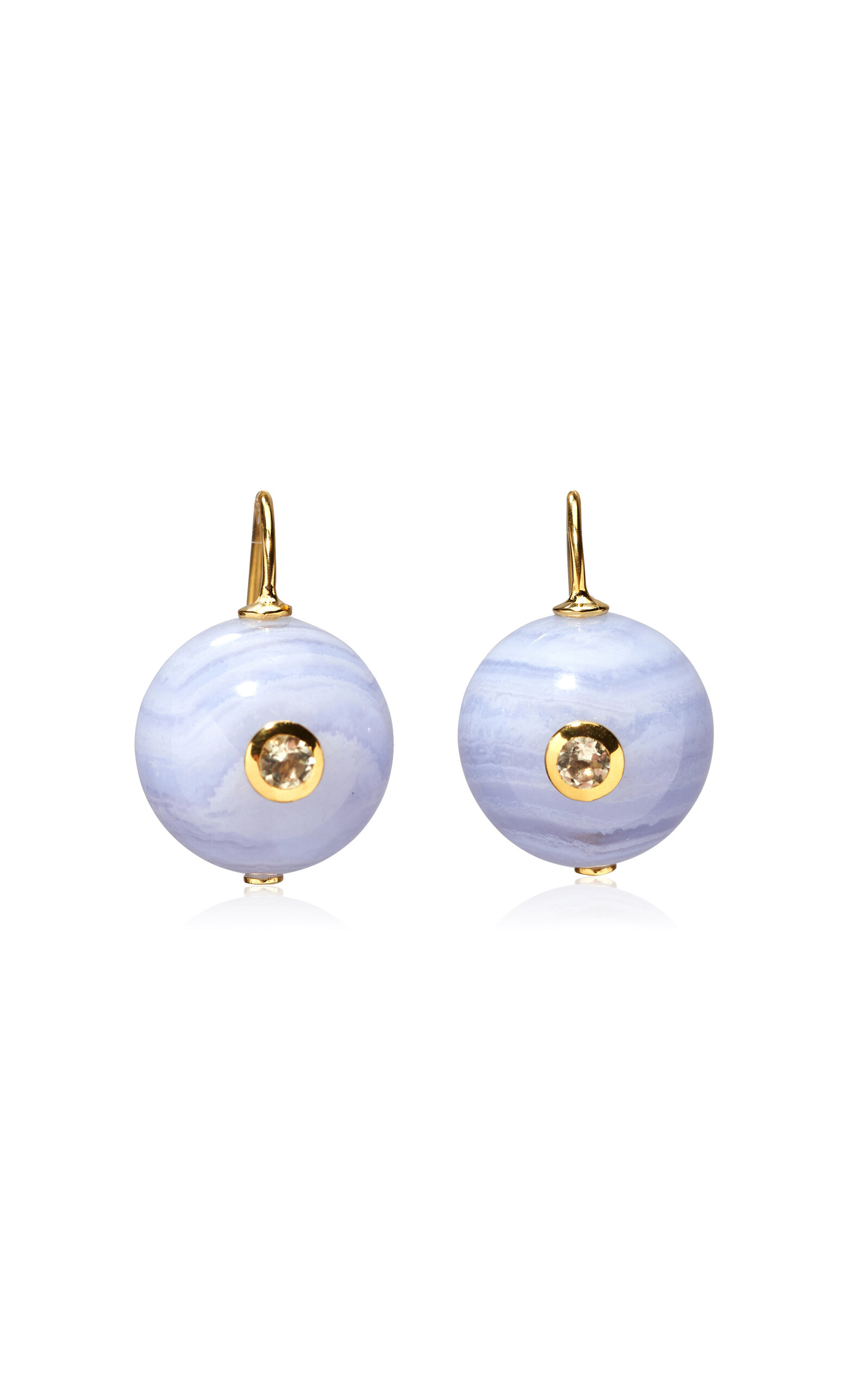 Shop Lizzie Fortunato Comet Earrings In Blue