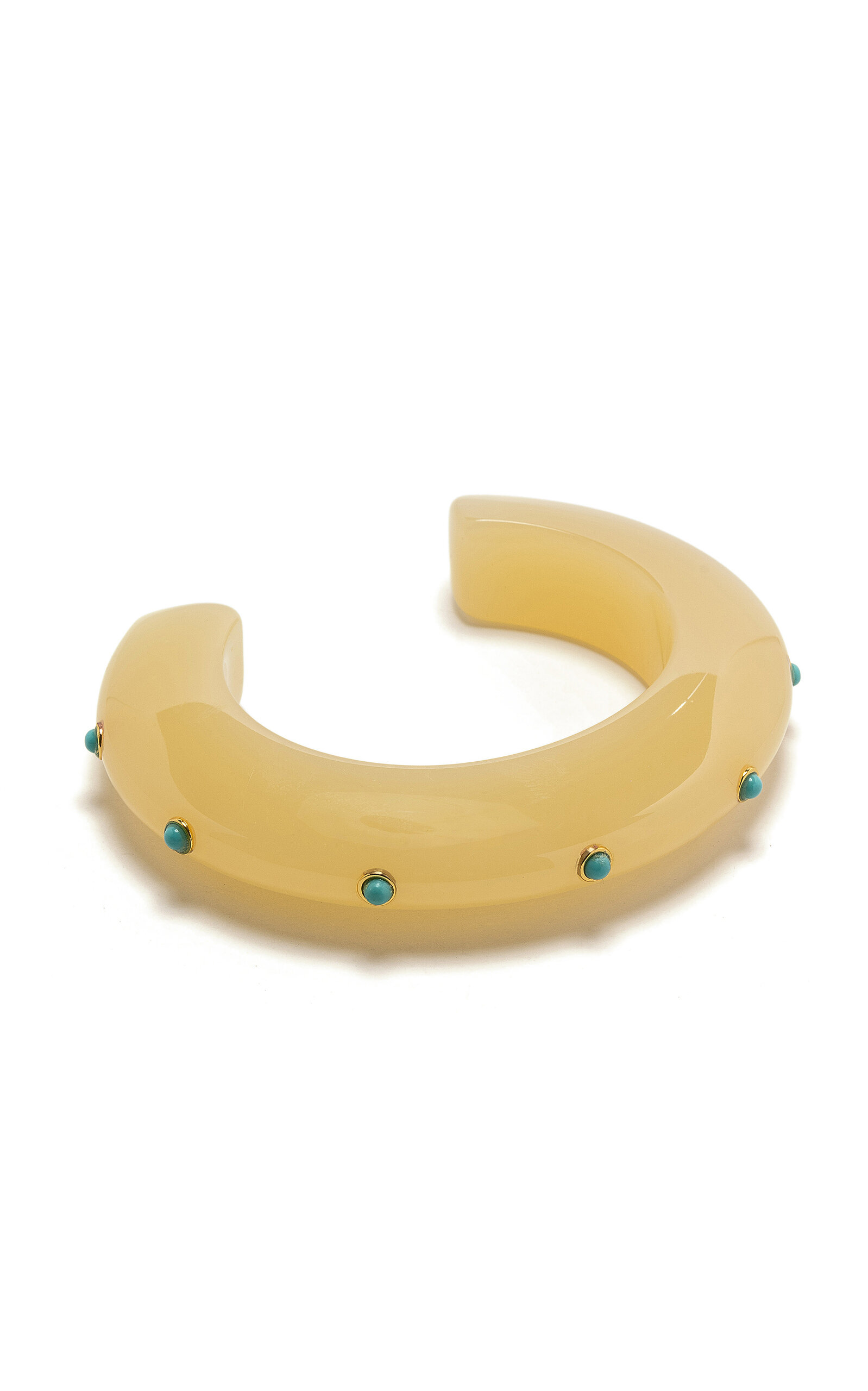 Shop Lizzie Fortunato Ridge Resin Cuff In Yellow