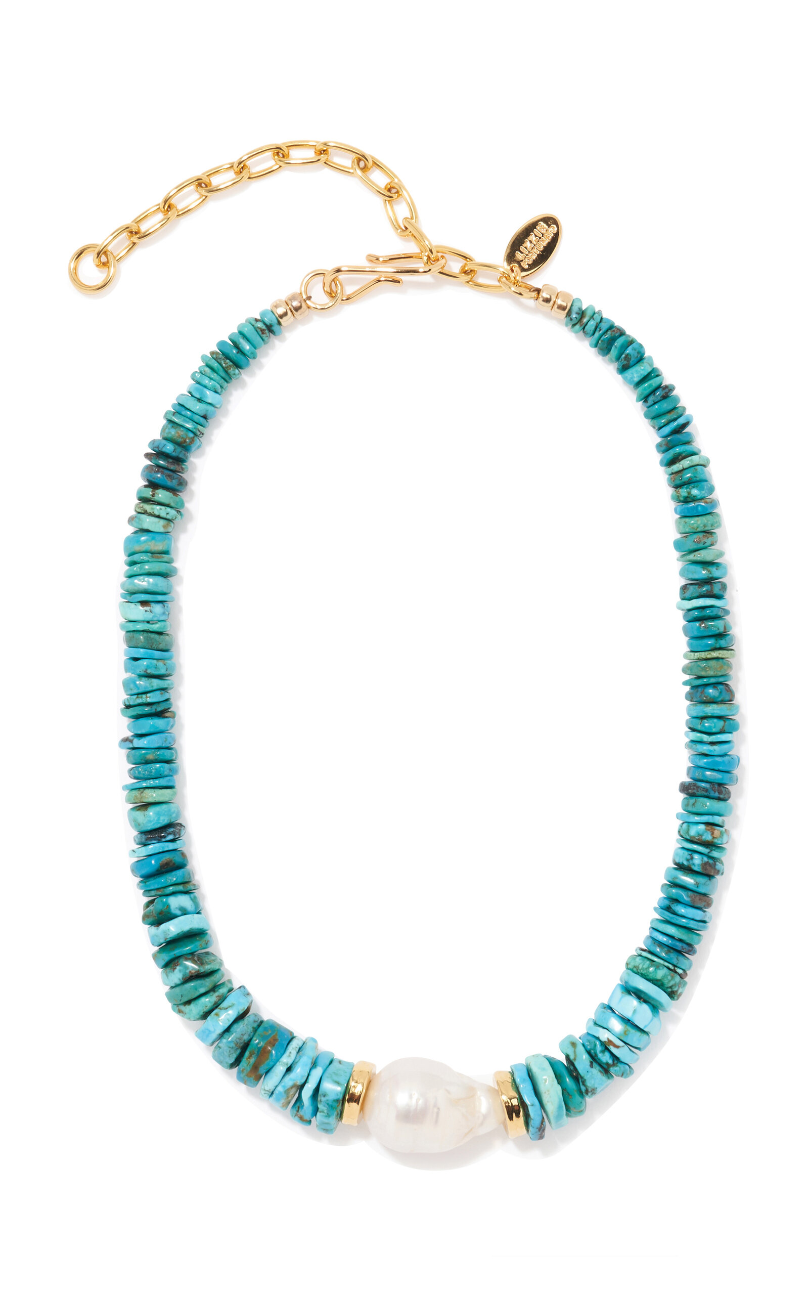 Shop Lizzie Fortunato Sky Stone Necklace In Blue