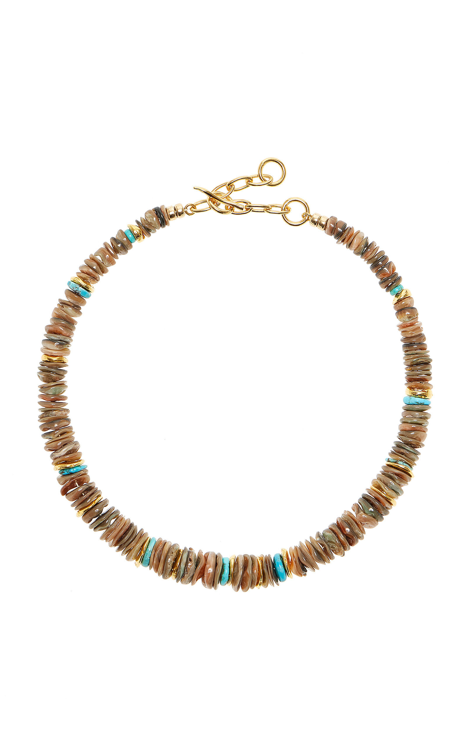 Sand And Sky Gold-Plated Multi-Stone Necklace