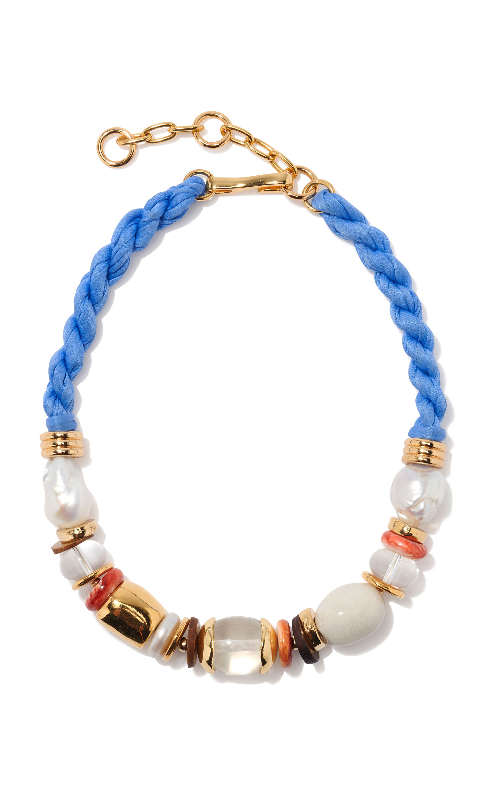 Shop Lizzie Fortunato Glass Beach Necklace In Multi