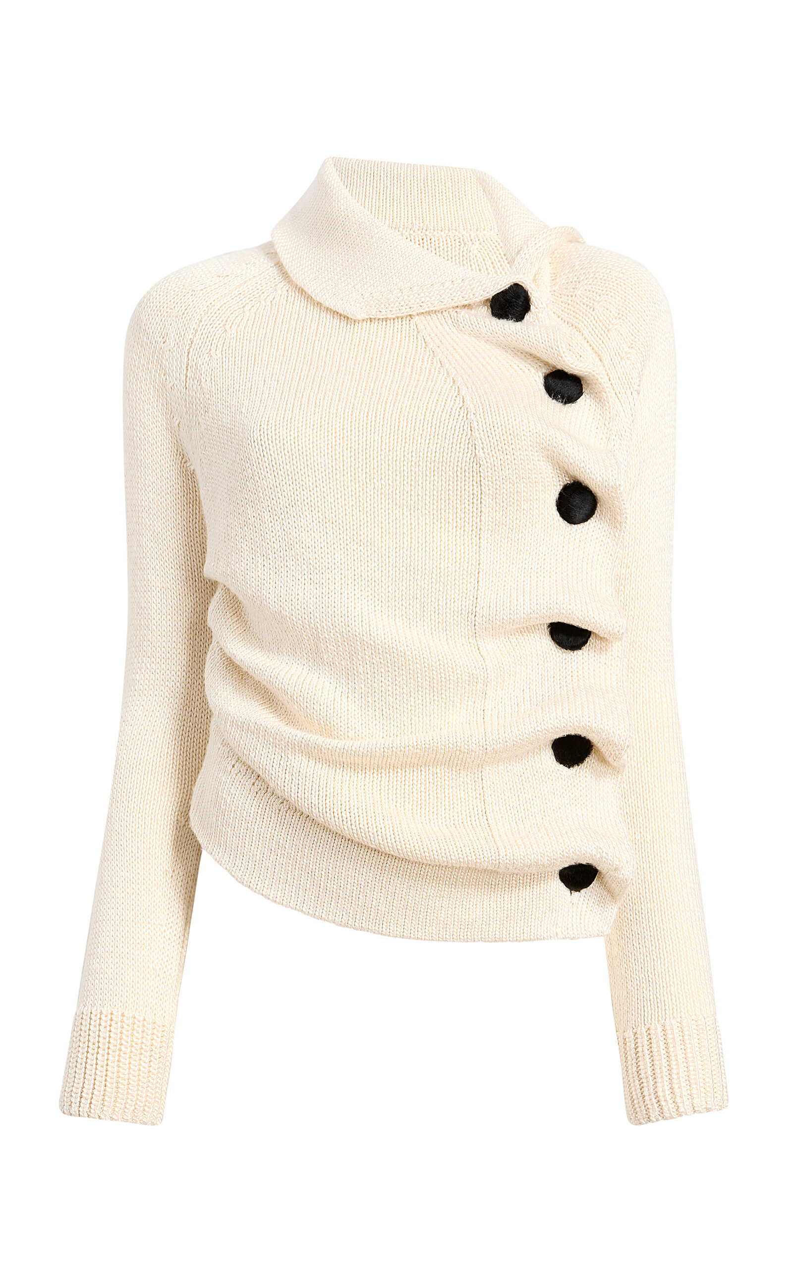 Shop Khaite Lorrai Knit Silk Cardigan In Neutral