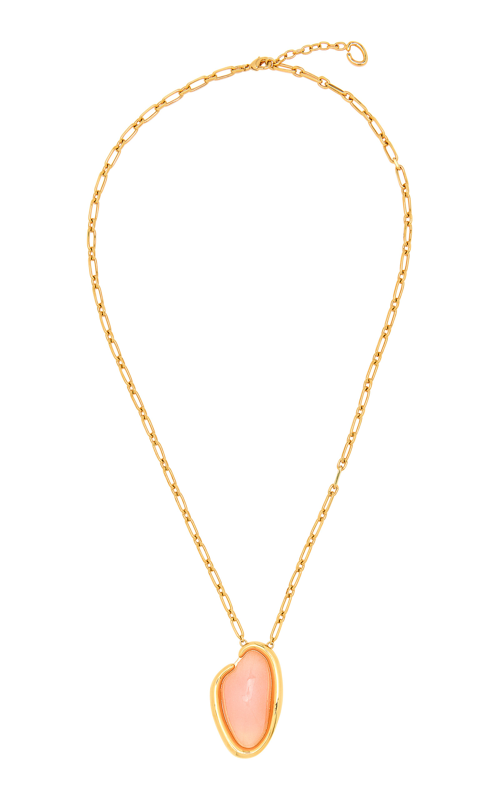 Gold-Tone Enameled Pendant Necklace