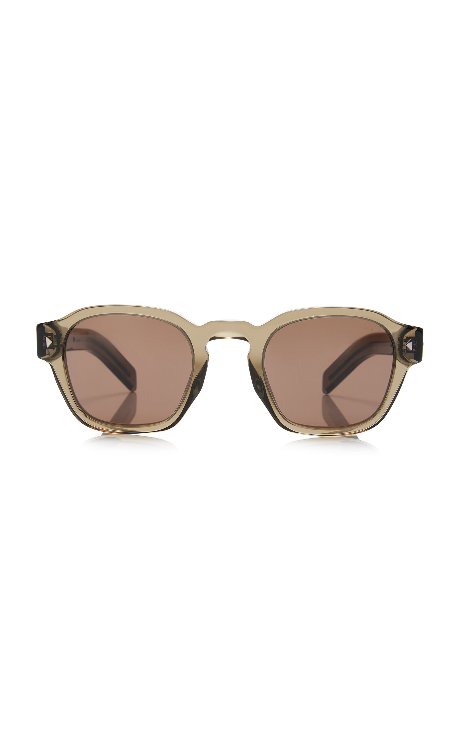 Round-Frame Acetate Sunglasses