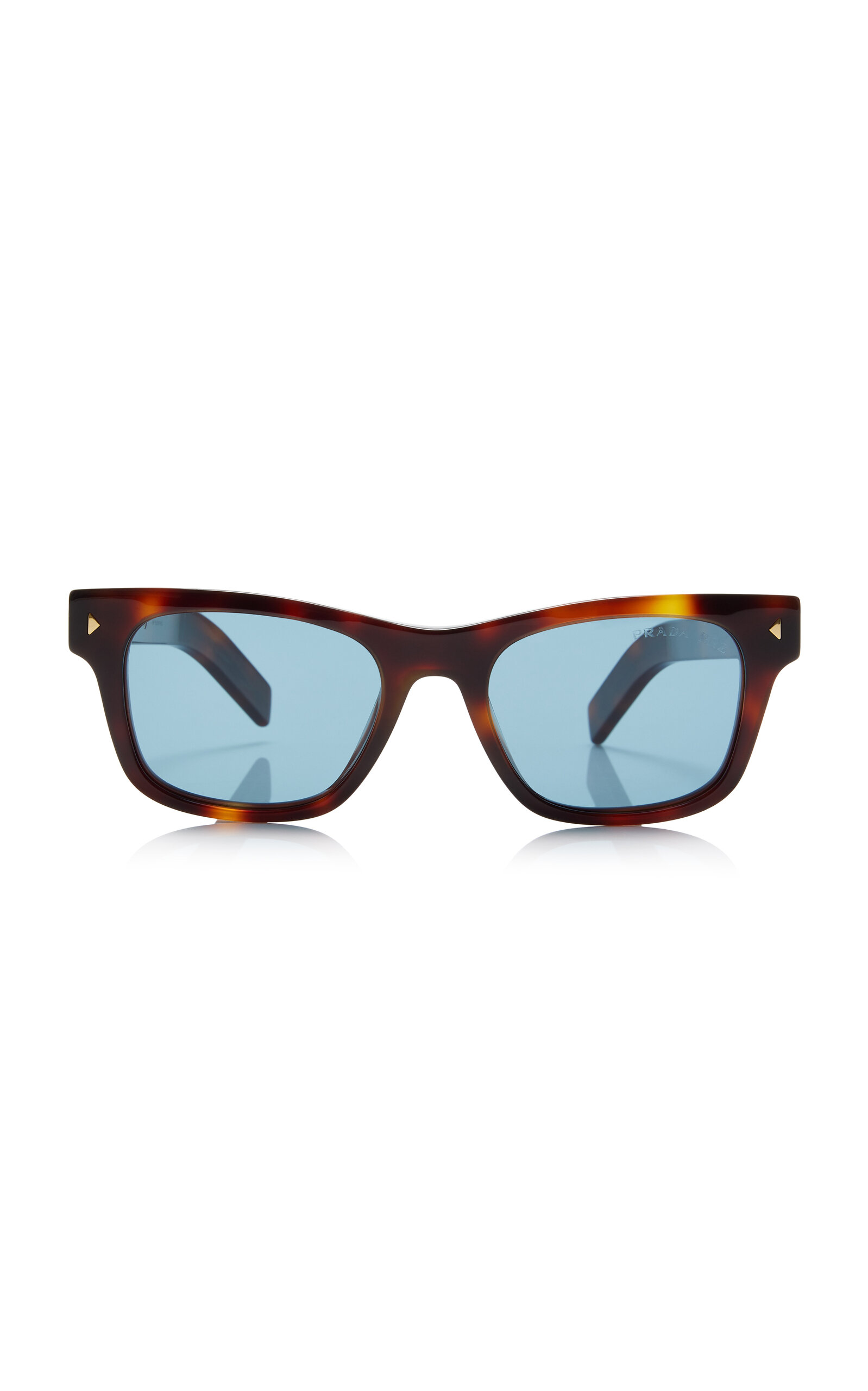 Polarized Tortoiseshell Square-Frame Acetate Sunglasses