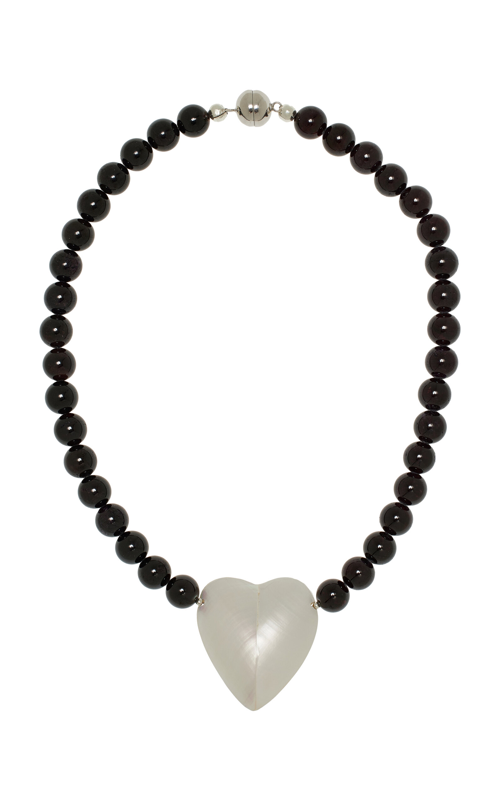 Exclusive Garnet Beaded Pendant Necklace