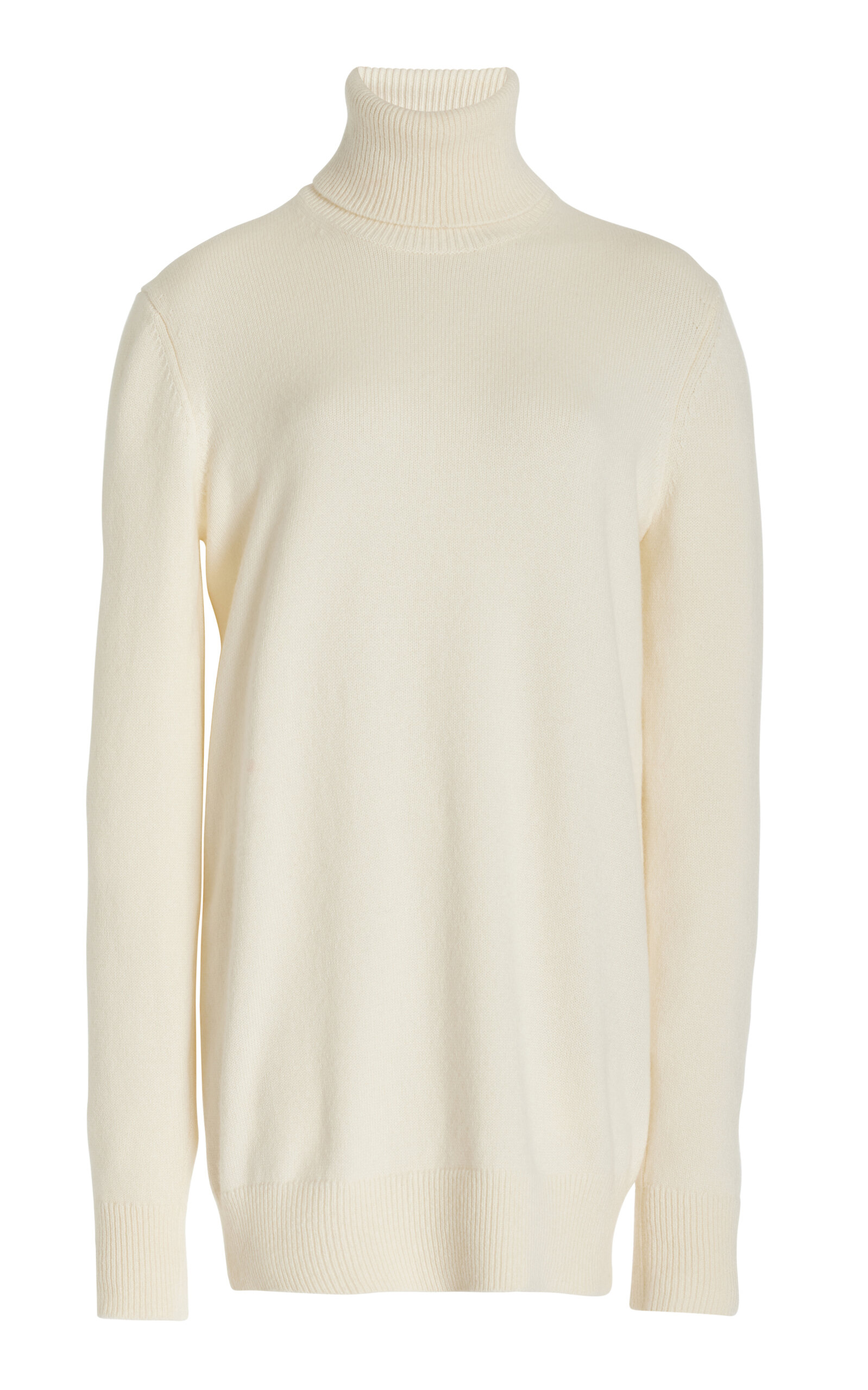 Michael Kors Turtleneck Cashmere Pullover In Nude