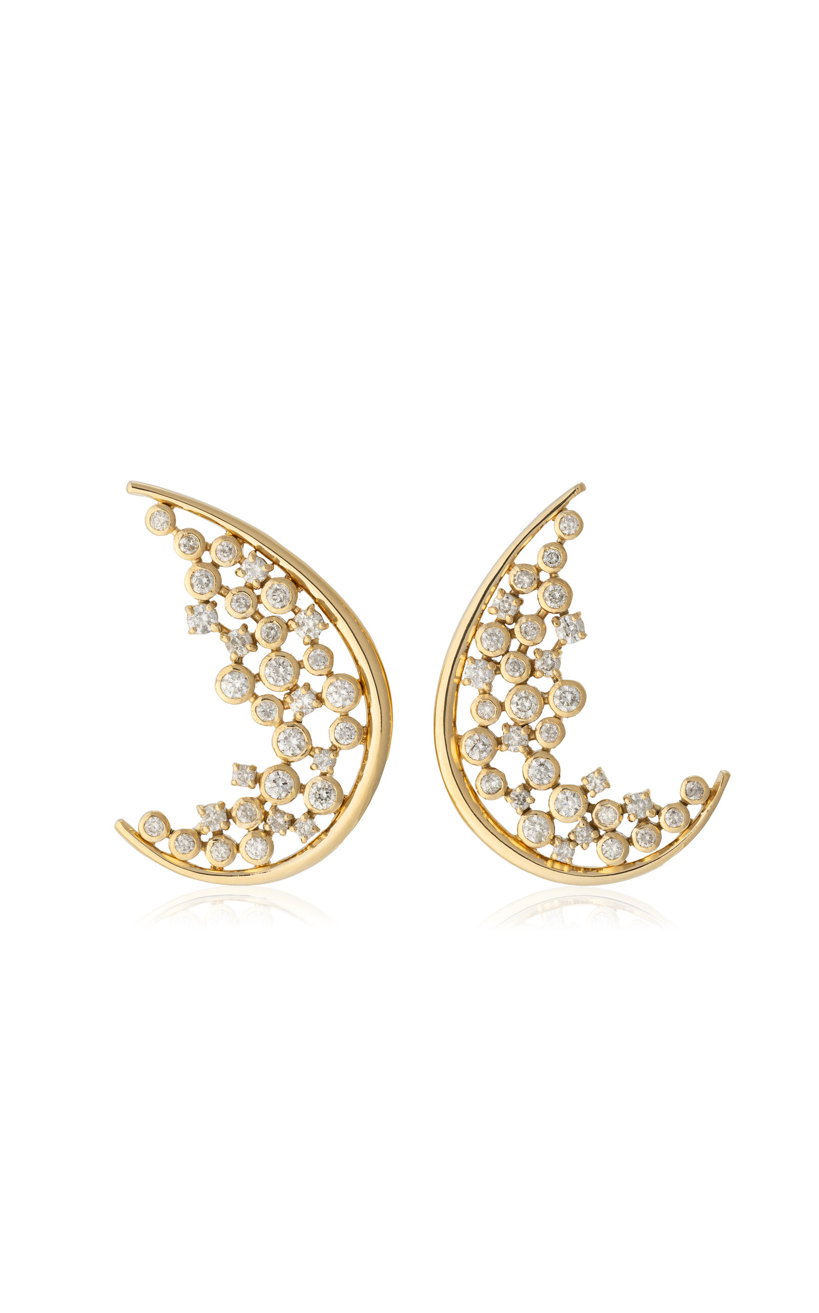 Shop Denise Cassou 18k Yellow Gold Whisper Earrings