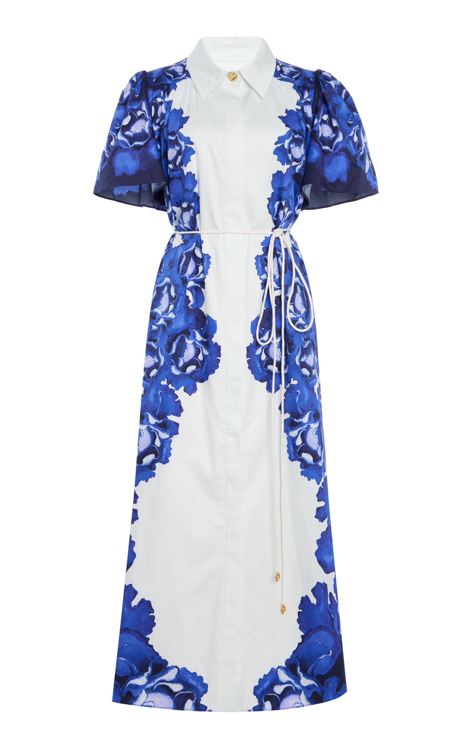 Fernanda Printed Cotton Midi Dress