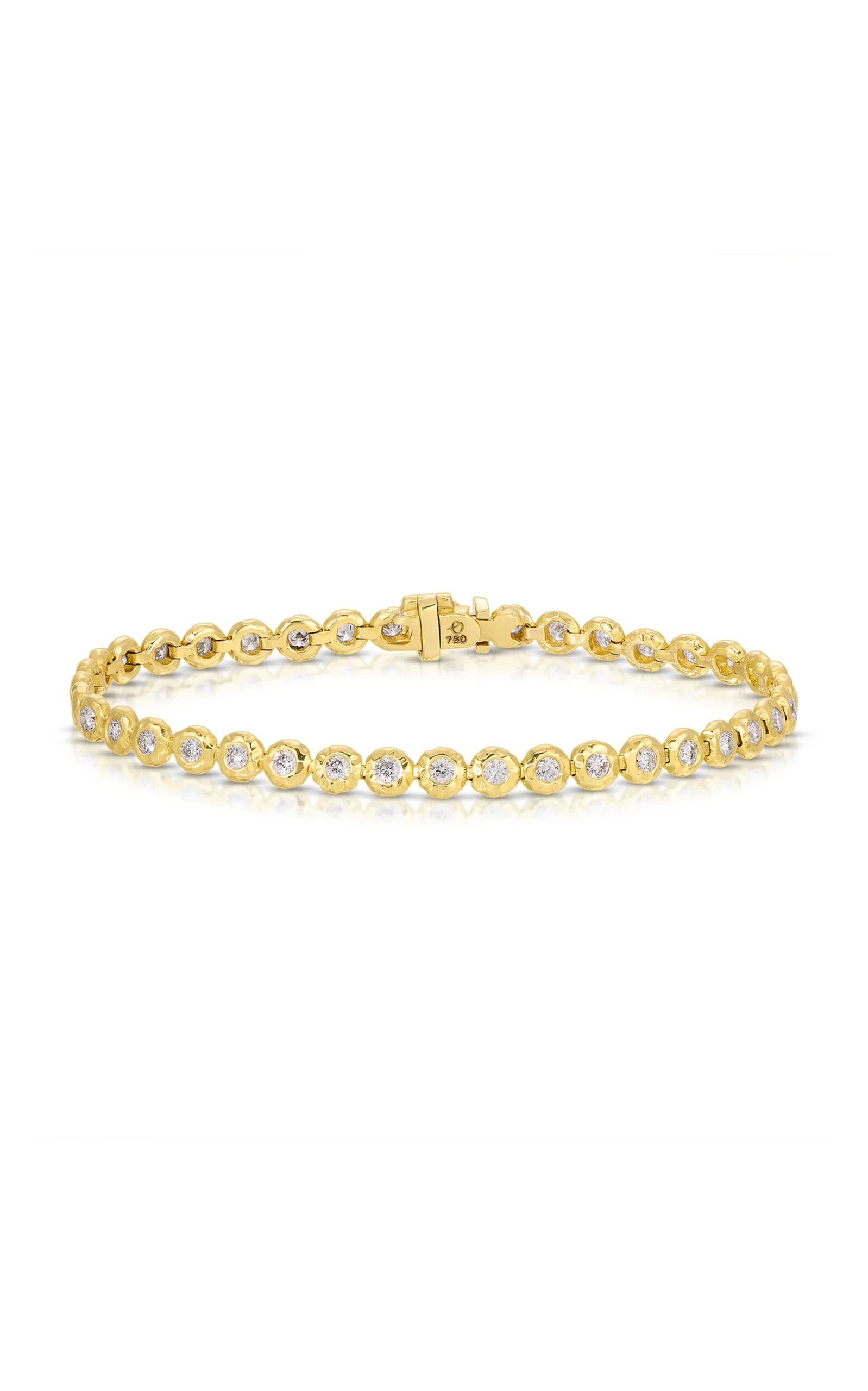 Octavia Elizabeth 18k Yellow Gold Diamond Tennis Bracelet