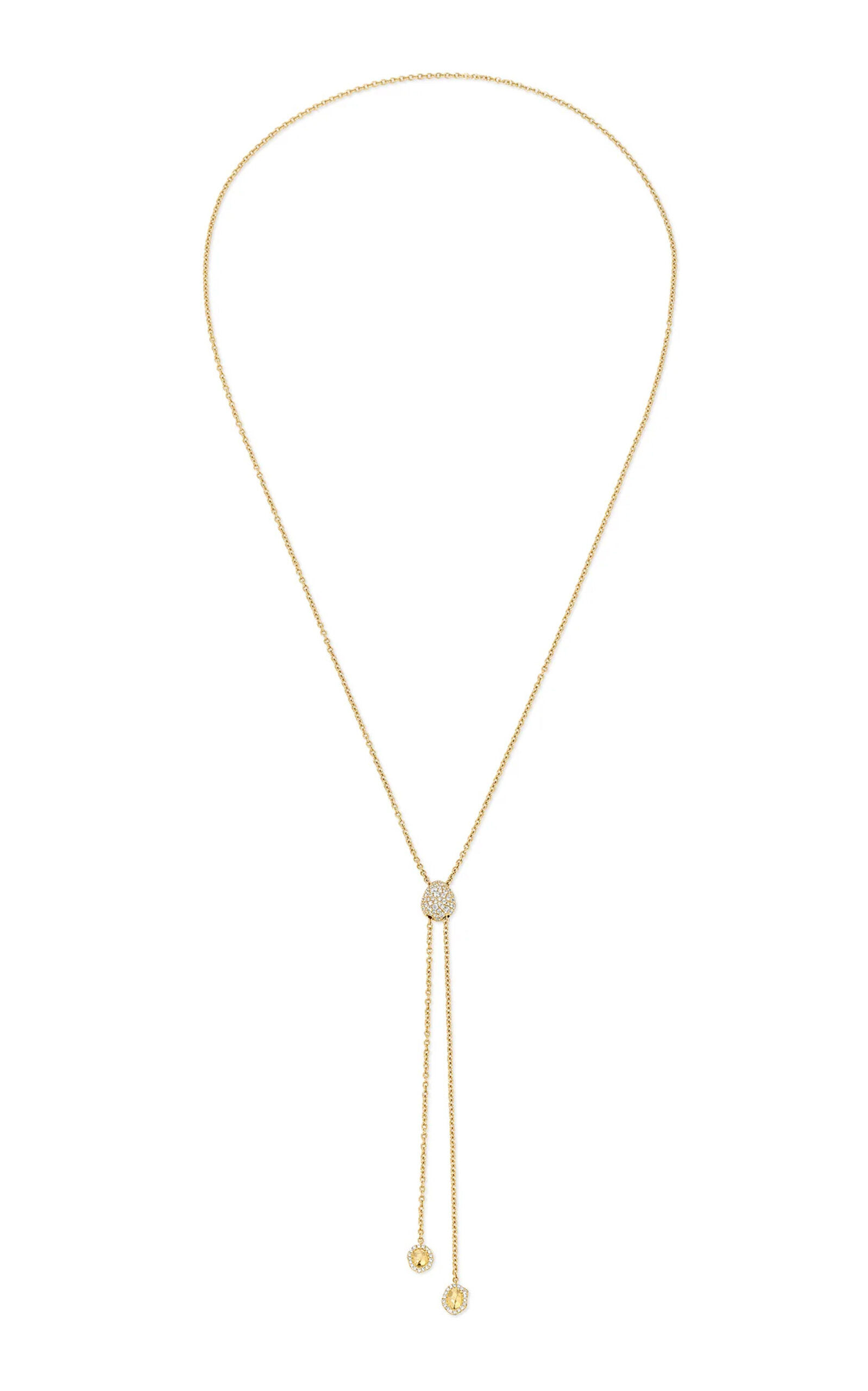 Shop Octavia Elizabeth Diamond Coast 18k Yellow Gold Diamond Necklace